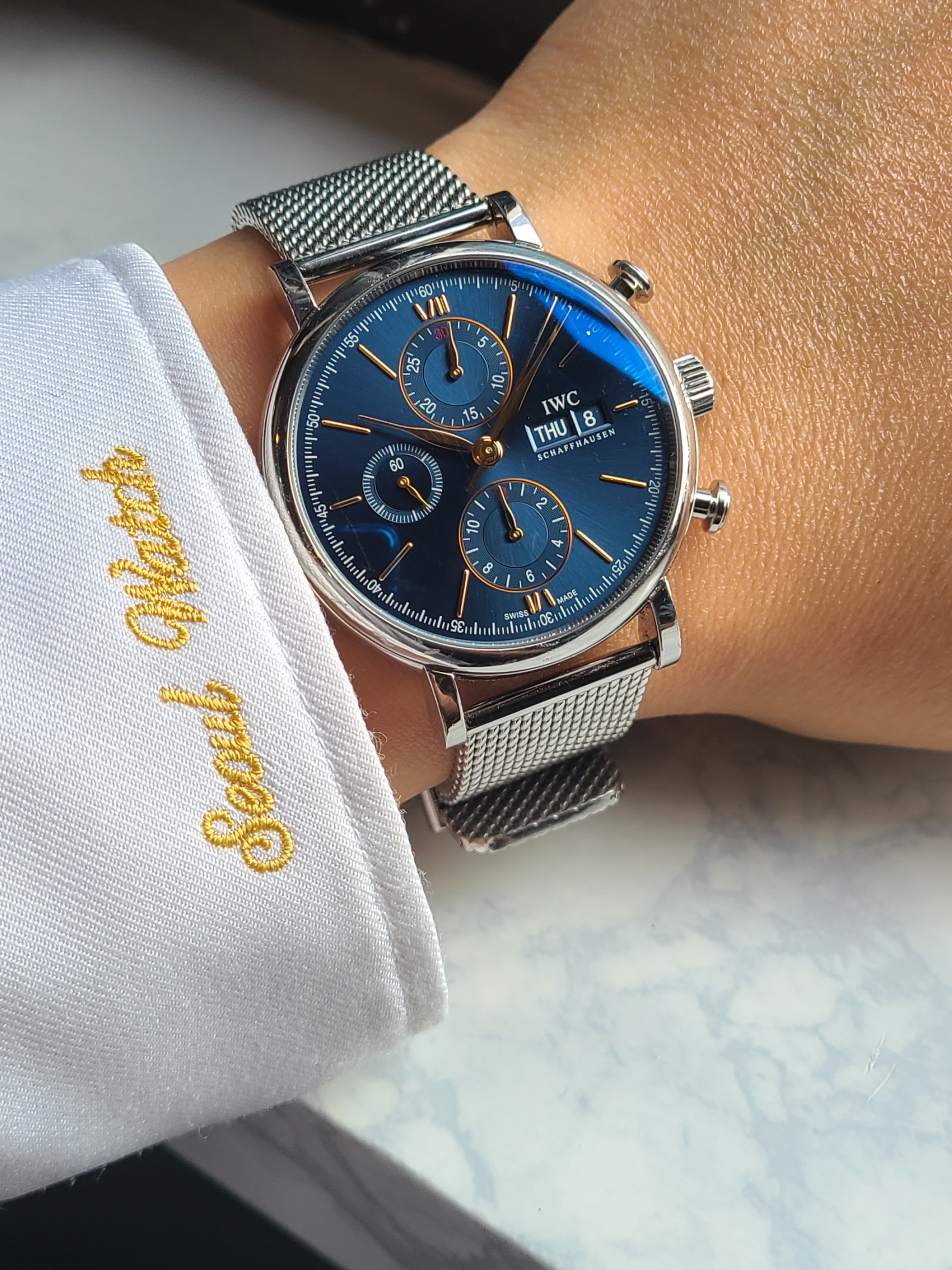IWC Portofino Chronograph 42 IWC 포르토피노 블루 데이데이트 신형 42
