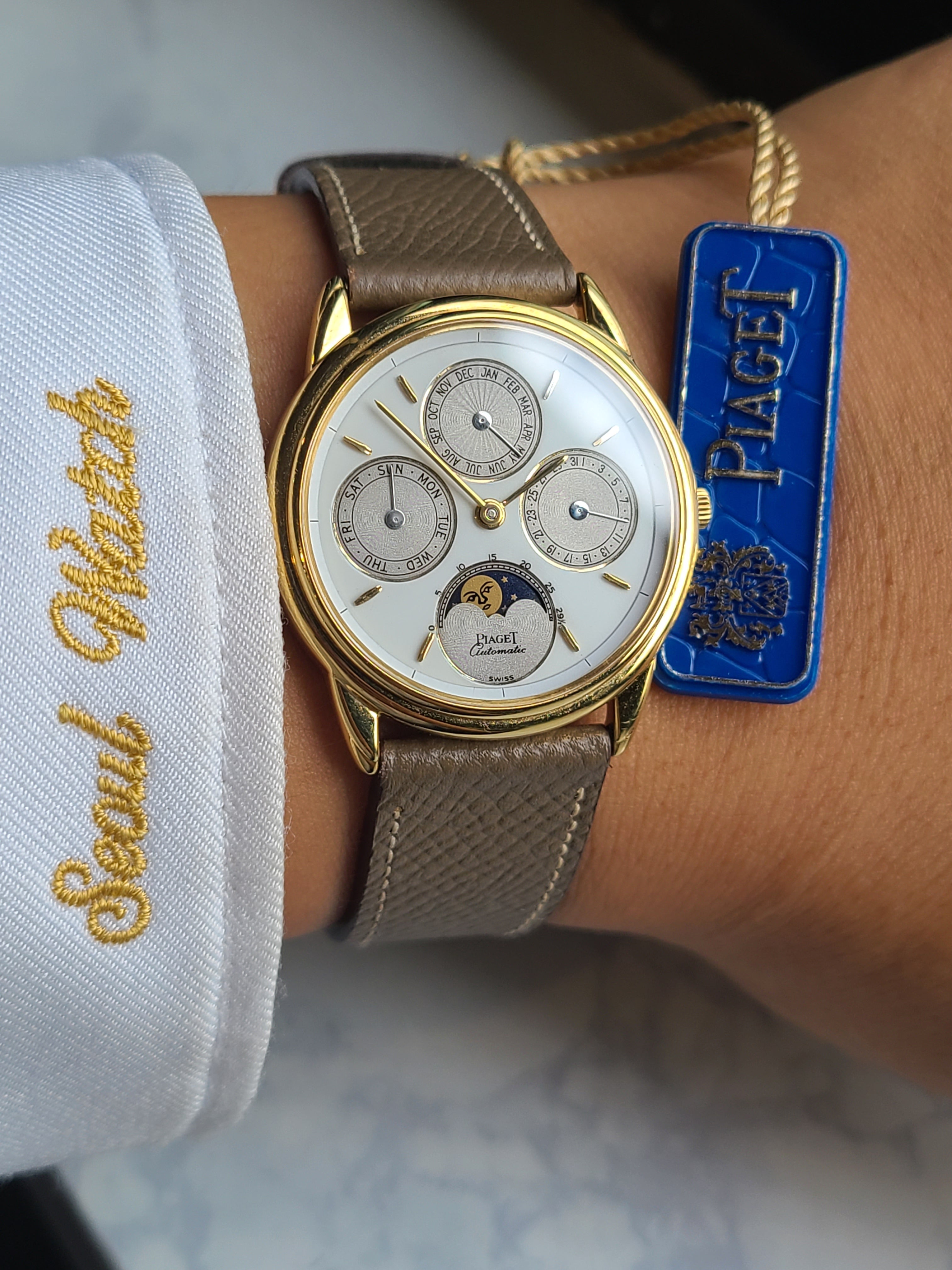Piaget Perpetual Calendar Moonphase 18K 피아제 퍼페추얼 트리플 캘린더 문페이즈 18K 옐로우골드 자동 남성용