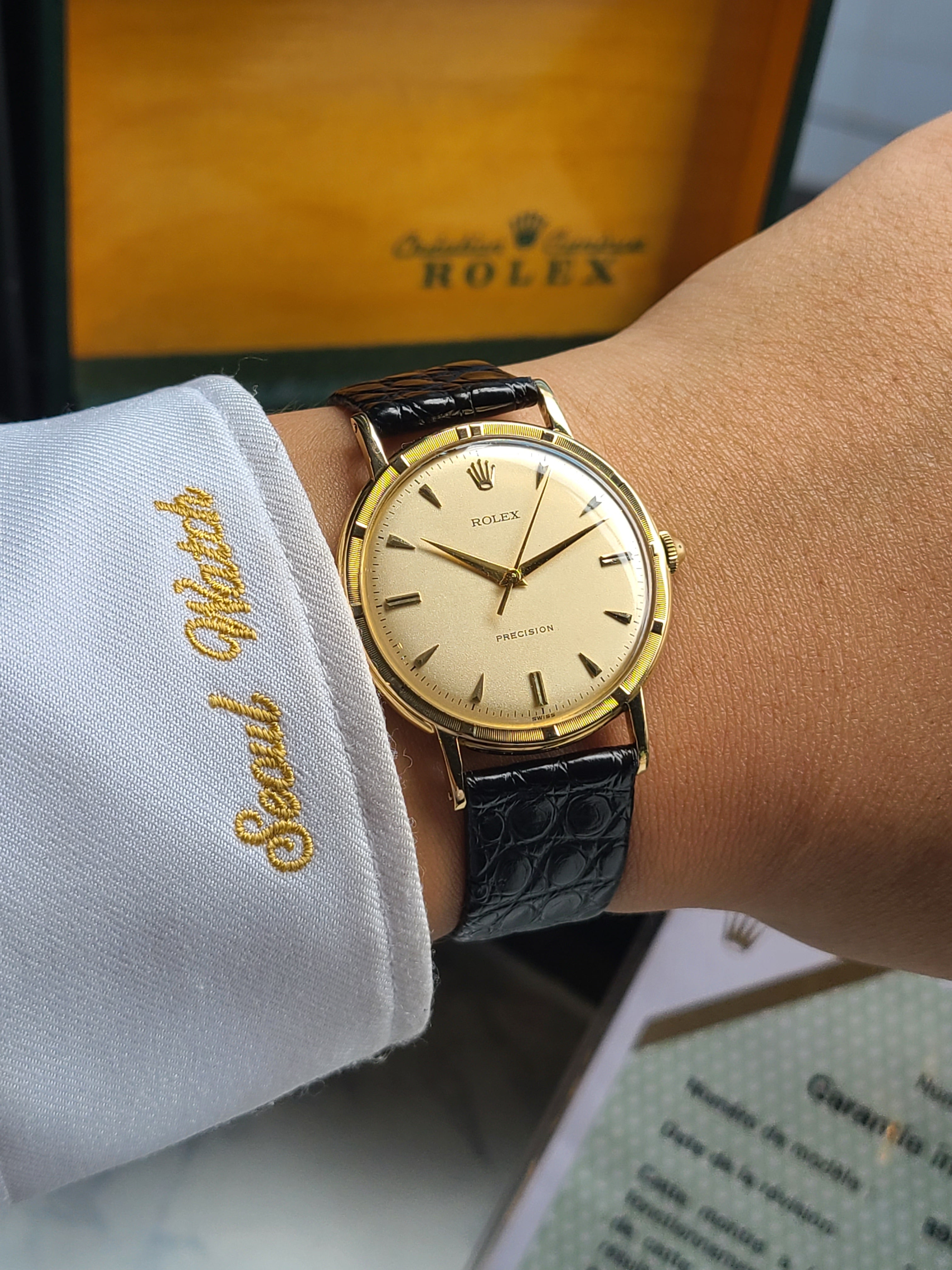 Rolex Precision Jumbo 18K Solid Gold Vintage 롤렉스 메트로폴리탄 점보사이즈 18K 금통 올제치 소장용 빈티지