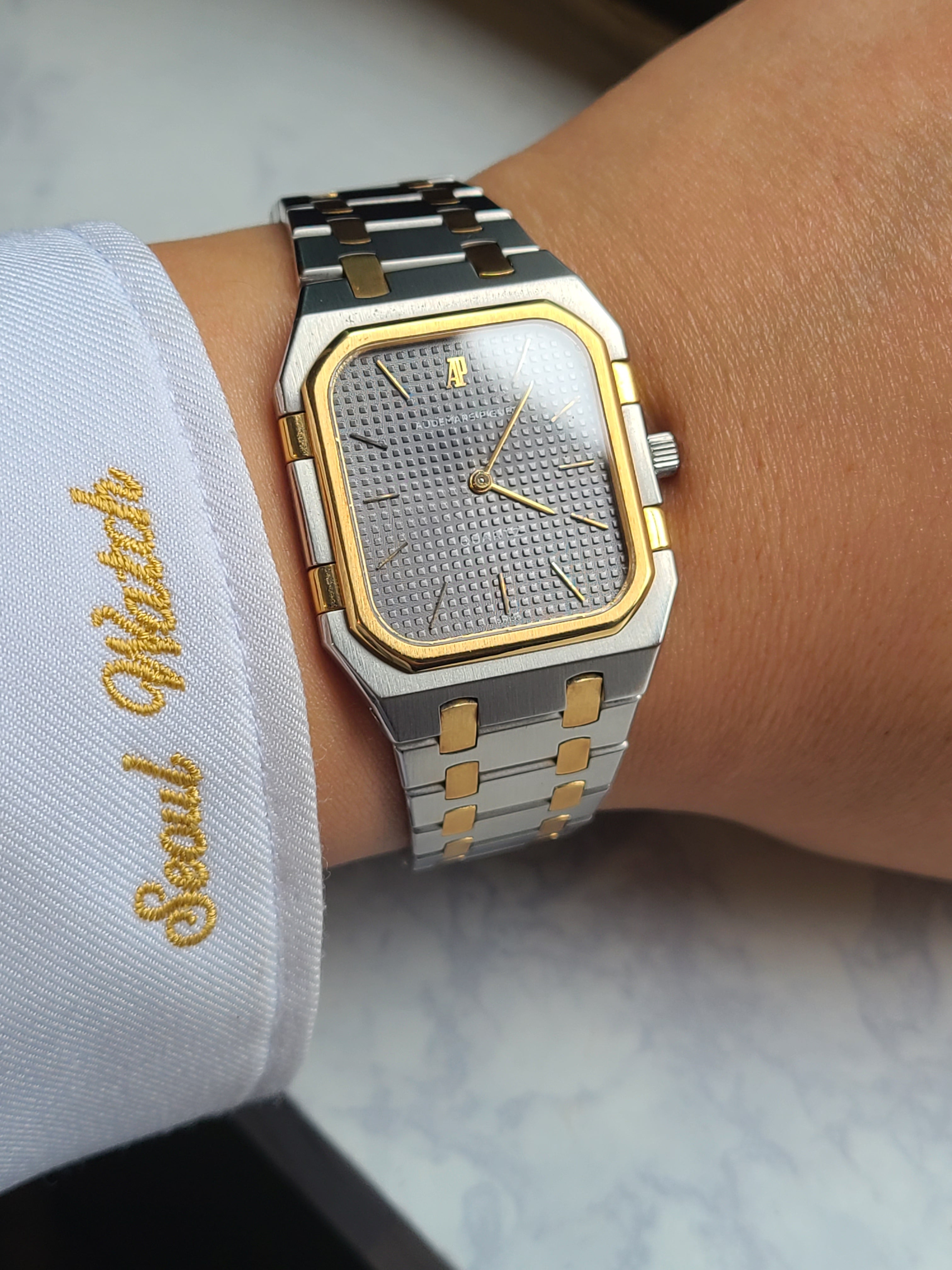 Audemars Piguet Square Jumbo 오데마피게 스퀘어 로얄오크 점보 차콜 그레이 다이얼 콤비 소장품