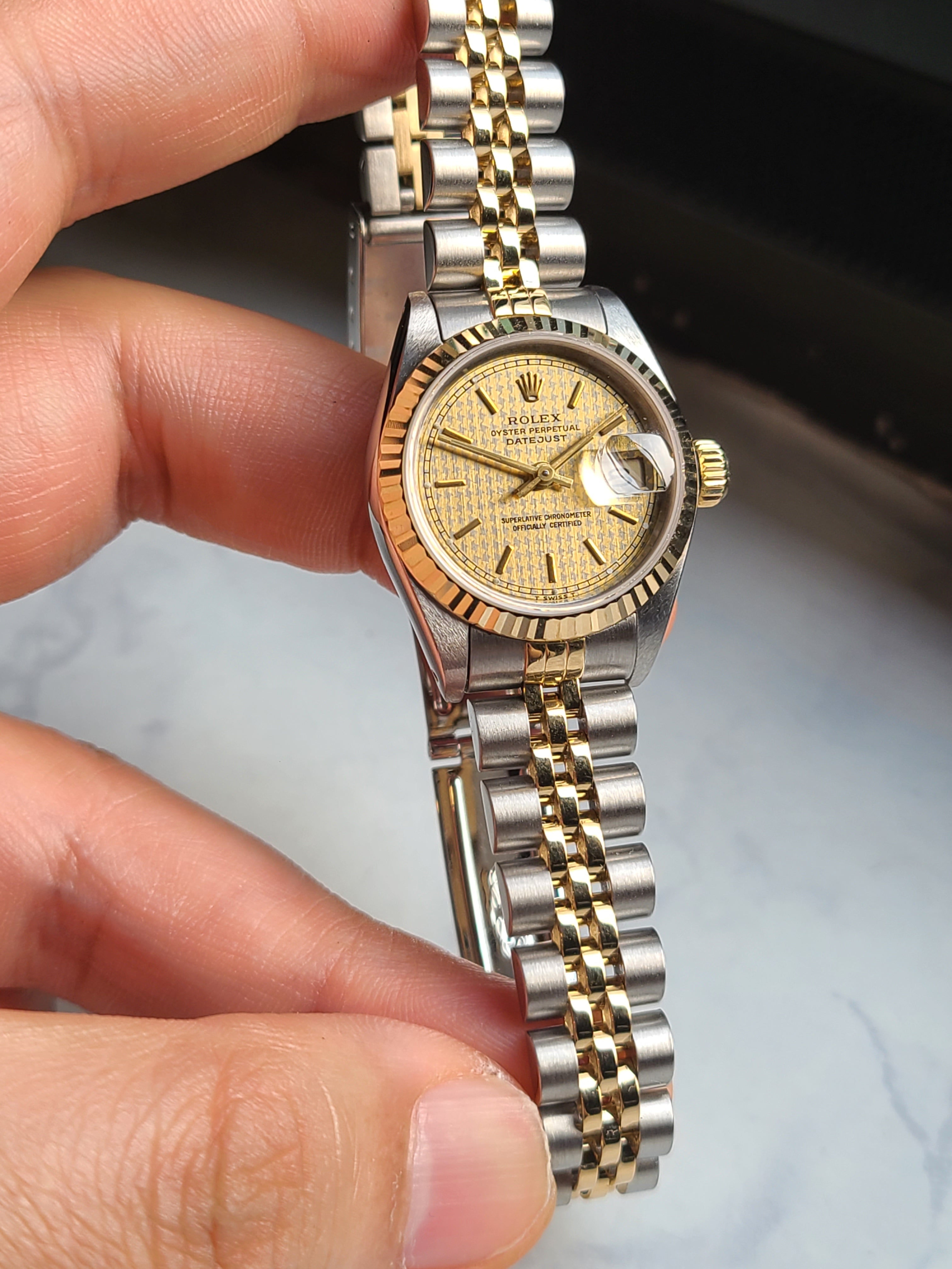 Rolex Datejust Champagne Women's 롤렉스 여성용 데이저스트 샴페인골드 18K 콤비