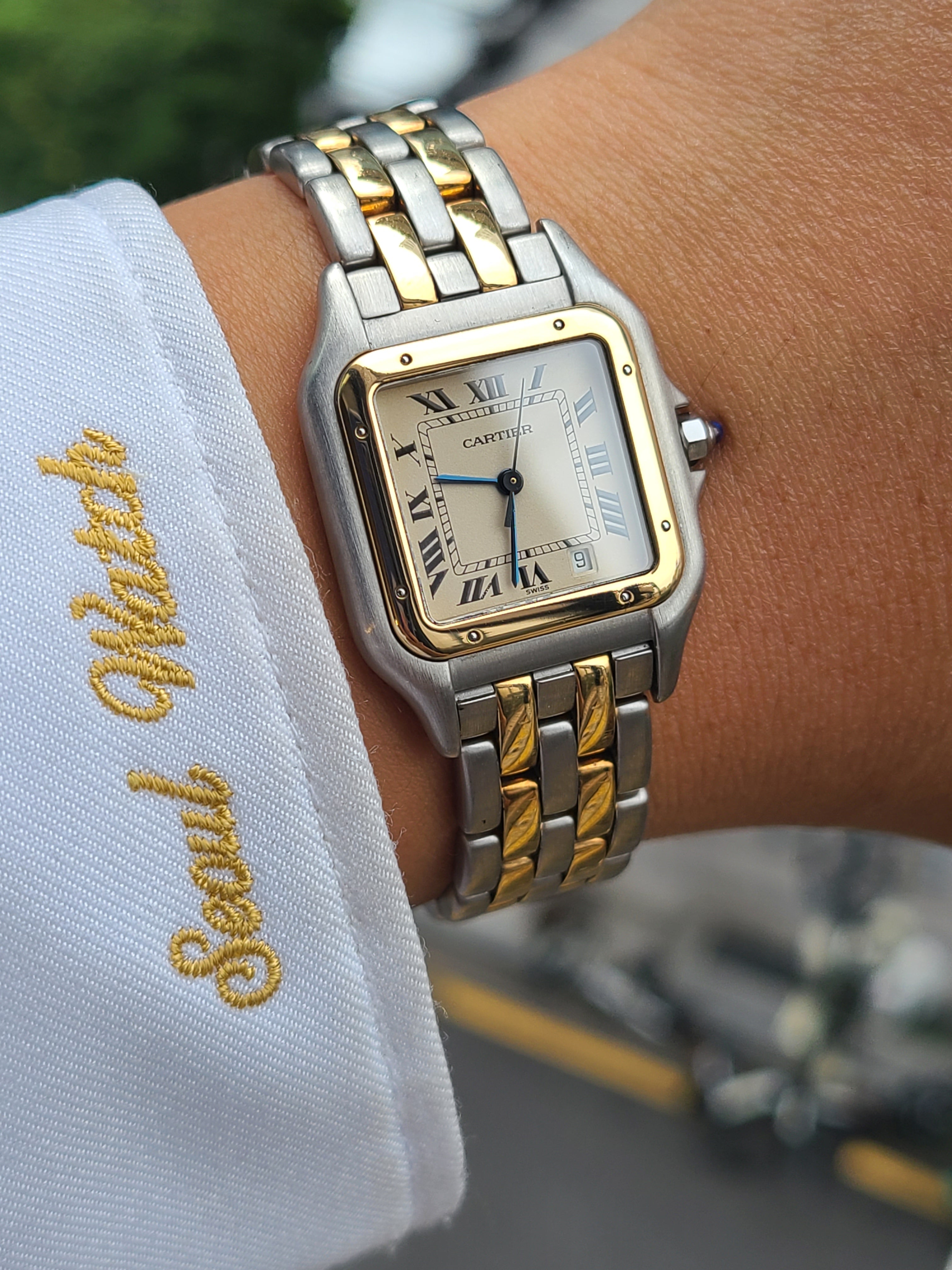Cartier Panthère de Cartier Midsize TwoTone 까르띠에 팬더 드 까르띠에 두줄 18k 콤비 미디움 사이즈