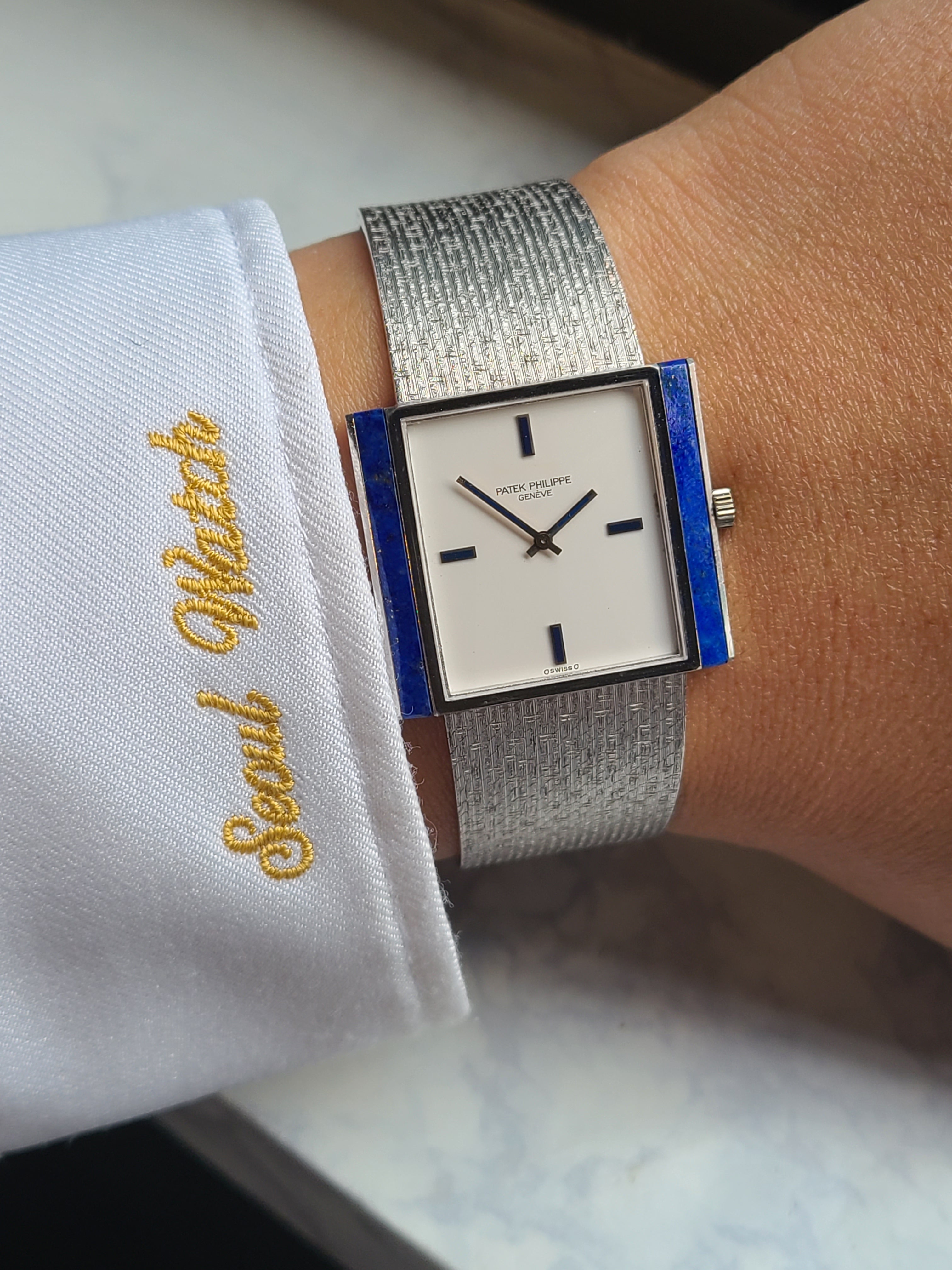 Patek Philippe Gondolo Lapis 18K WG 파텍필립 곤돌로 블루 라피스 18K 화이트골드 금통 빈티지