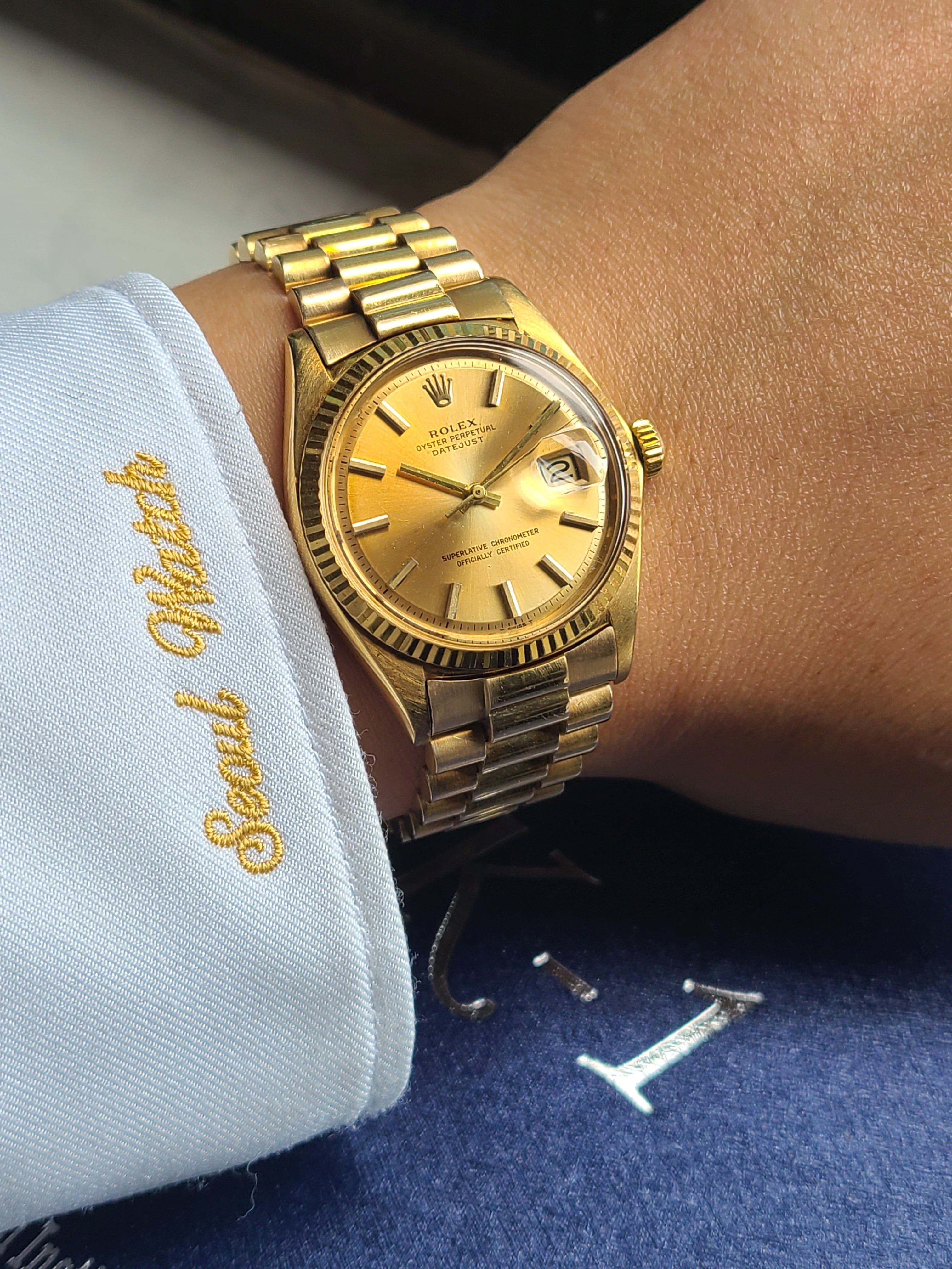 Rolex Datejust 18K Solid YG 롤렉스 데이저스트 샴페인골드 18K 옐로우골드 금통 소장용