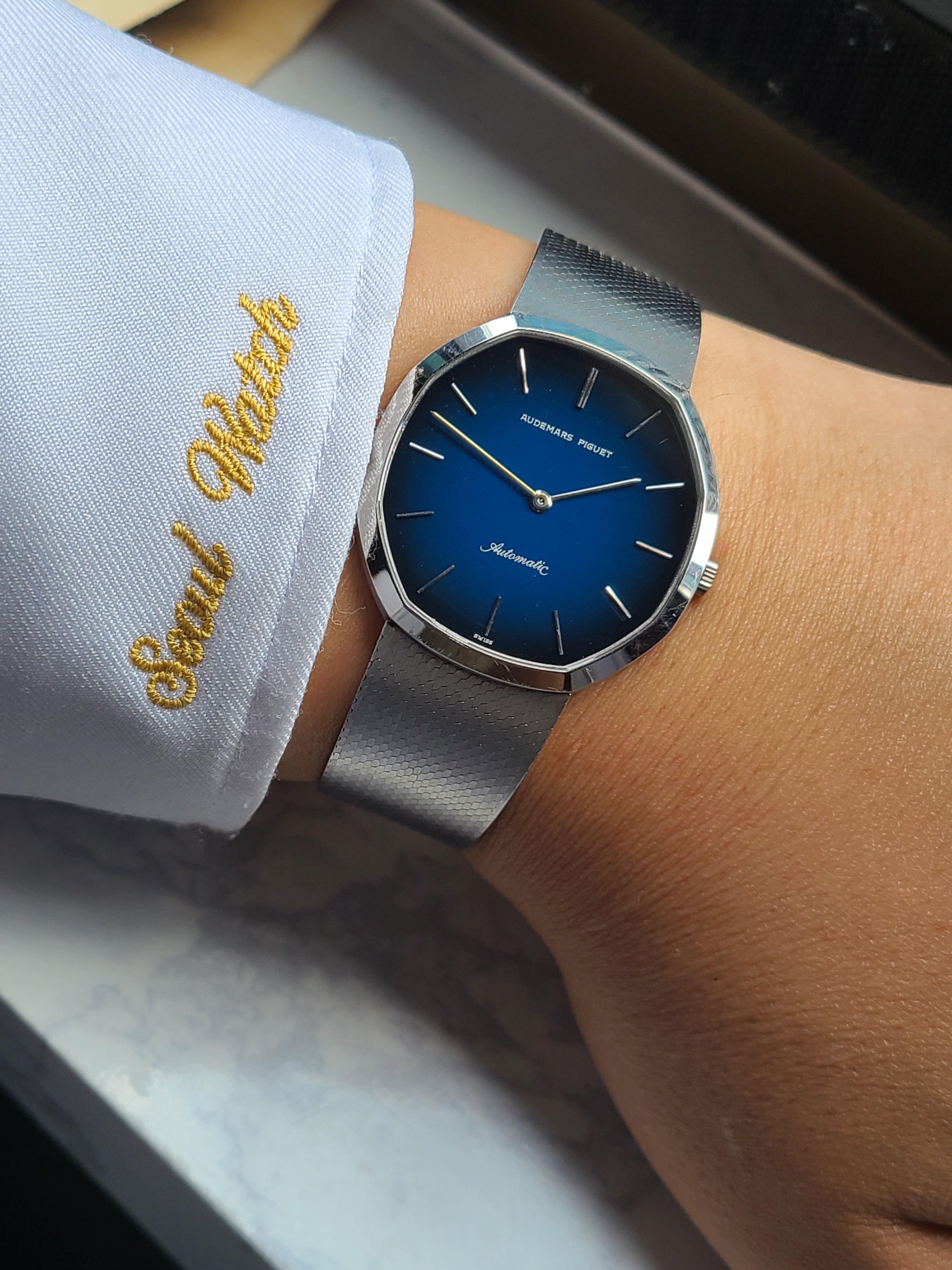 Audemars Piguet Octagon Steel Blue Automatic 오데마피게 옥타곤 스틸 블루 오토메틱