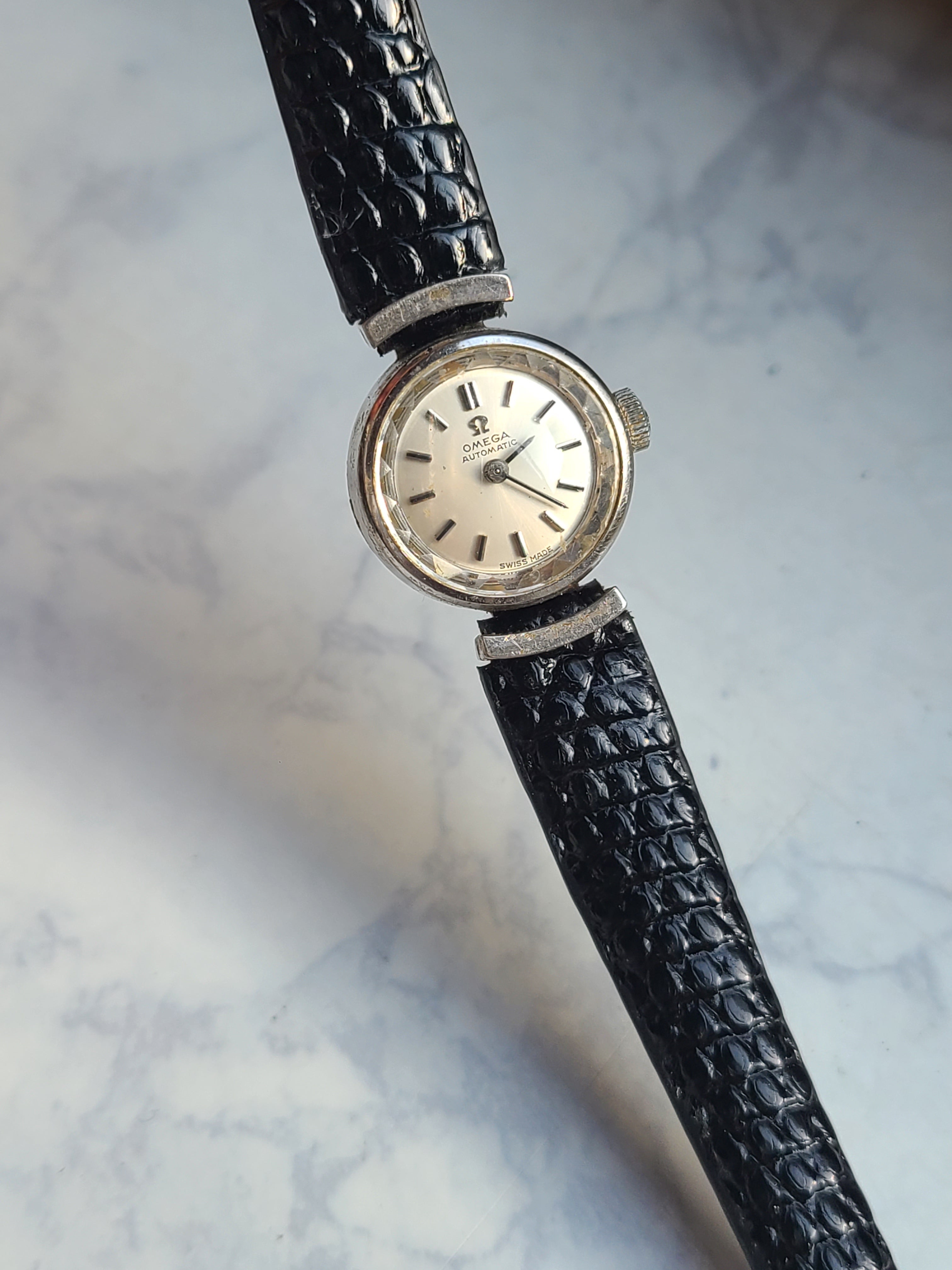 Omega Classic Art Deco 14K Lady 오메가 클래식 여성용 아트데코 14K 화이트골드 금통