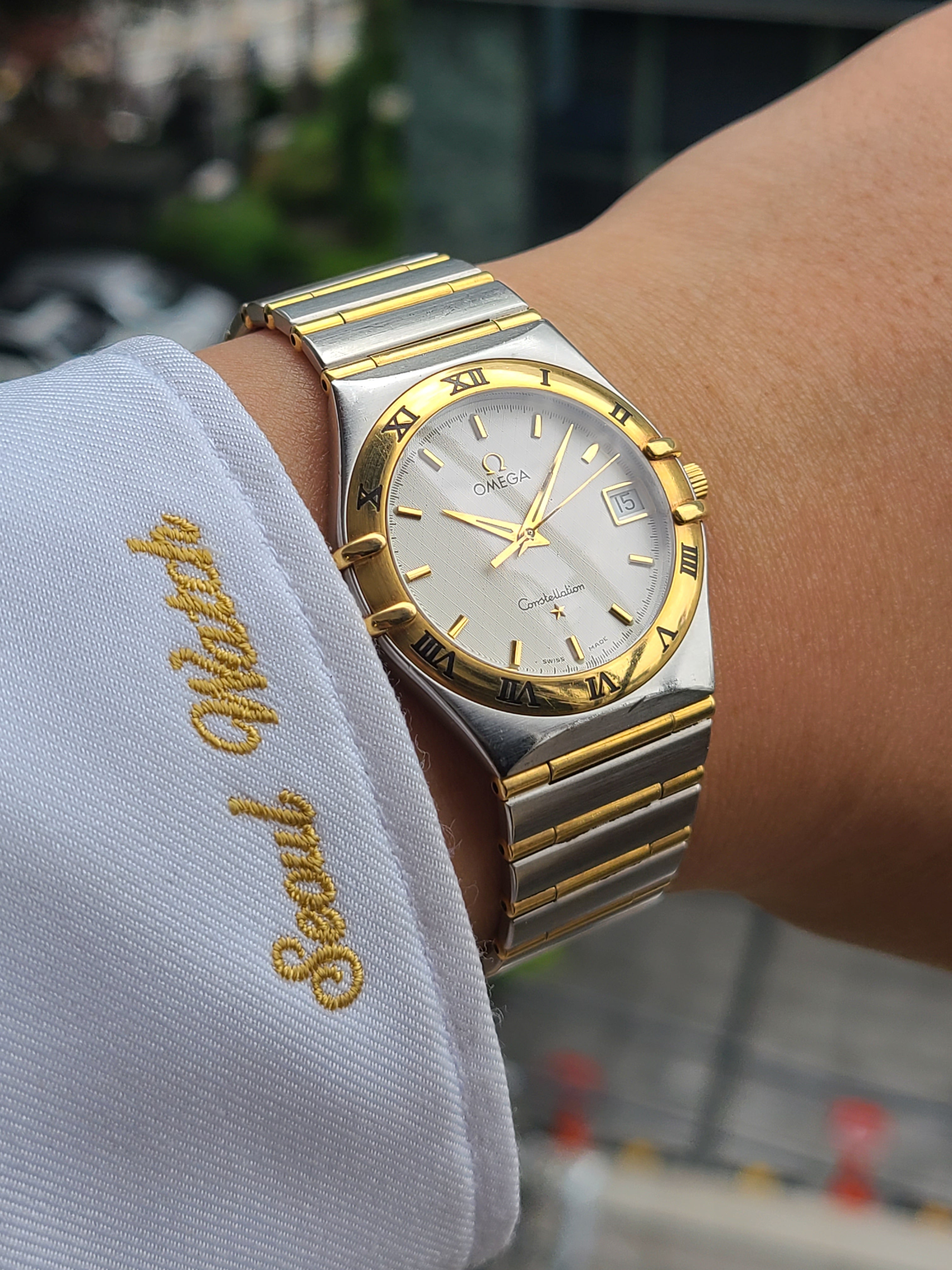 Omega Constellation Full Bar 18K 오메가 컨스틸레이션 풀바 옐로우골드 18K 콤비 36