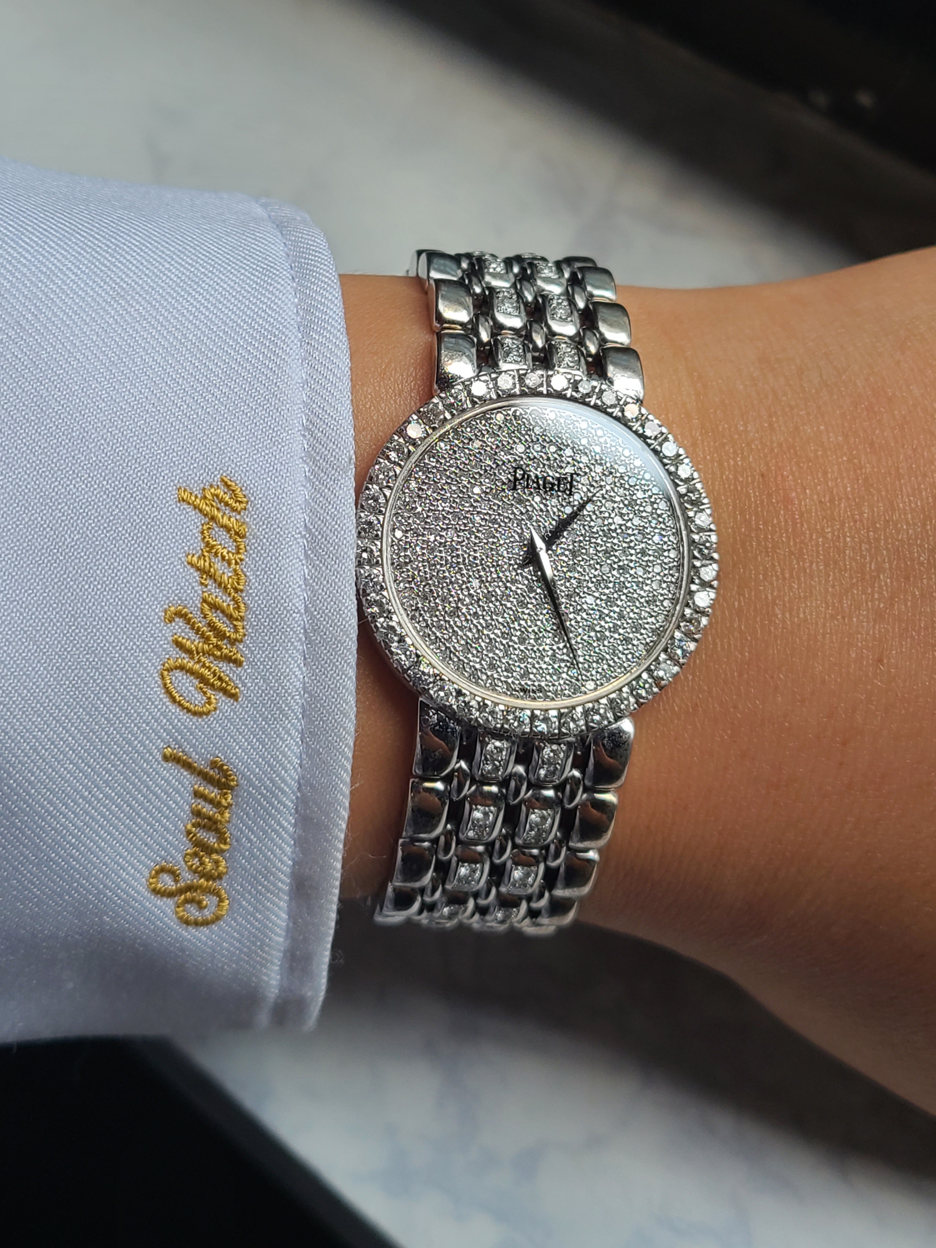 Piaget Altiplano Pave Diamond 18K WG 피아제 알티플라노 파베 다이아몬드 18K 화이트골드 남성용