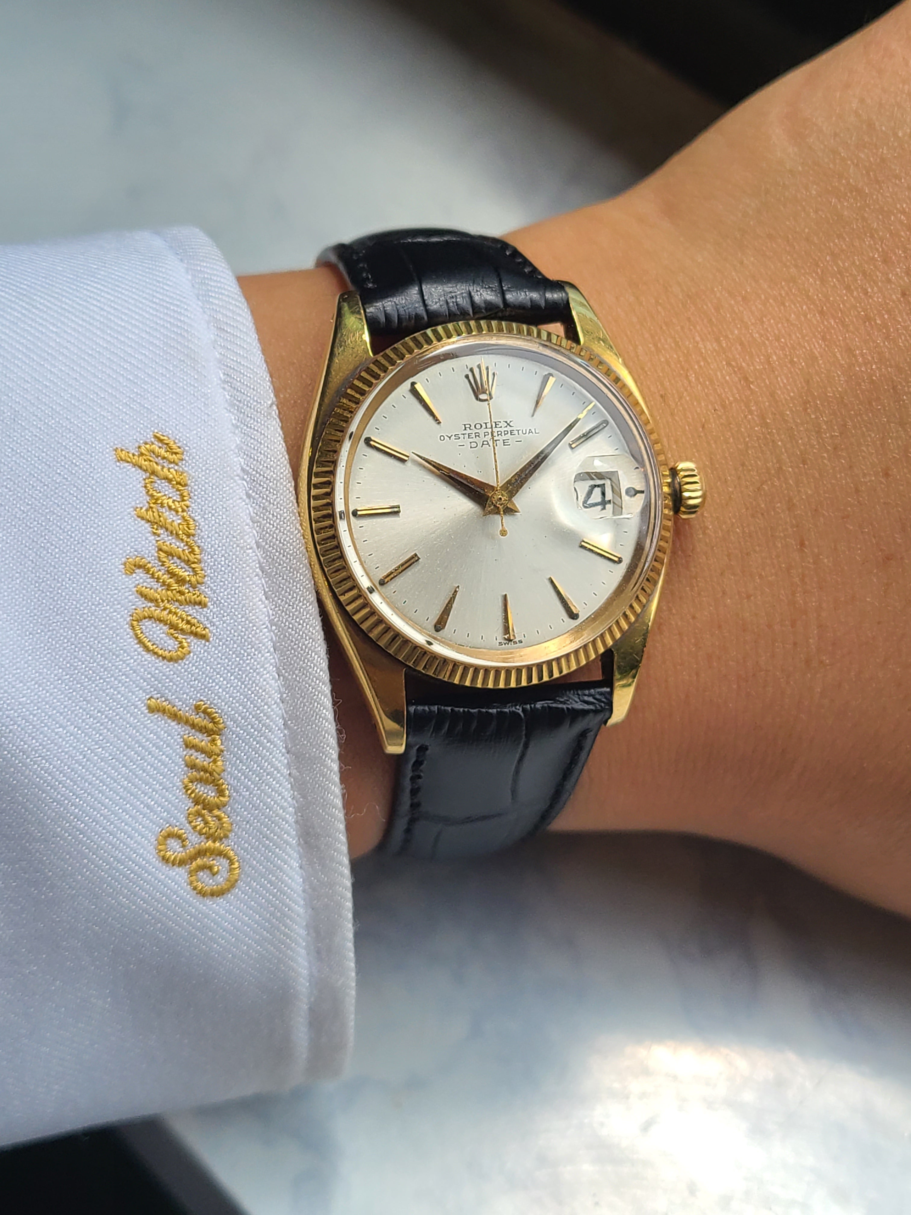 Rolex Oyster Perpetual 18K Solid Gold Vintage 롤렉스 오이스터 퍼페추얼 데이트 18K 옐로우골드 금통 빈티지