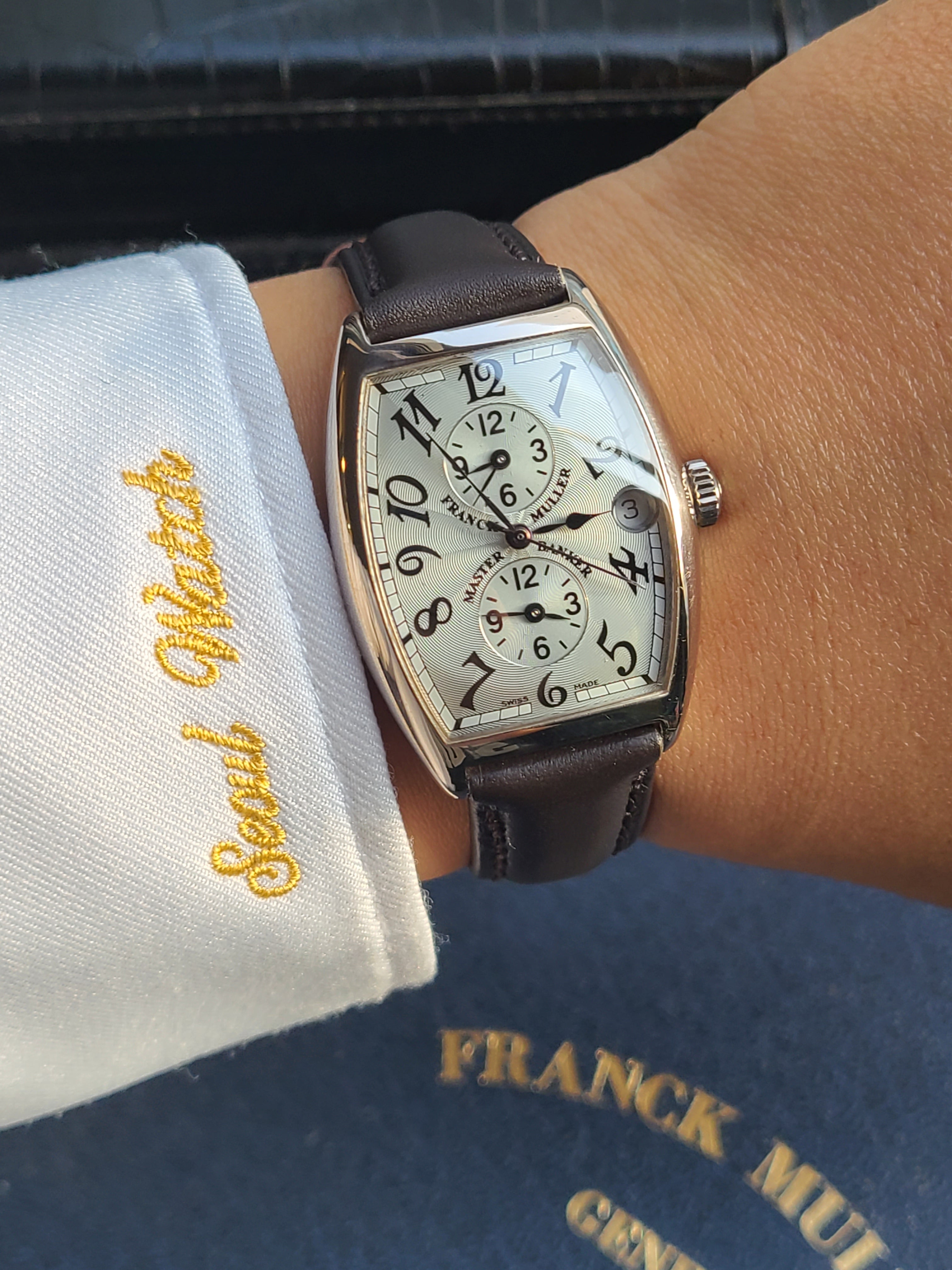 Franck Muller Master Bank 18K WG 프랭크뮬러 마스터 뱅커 트리플 타임존 18K 화이트골드 금통 풀세트