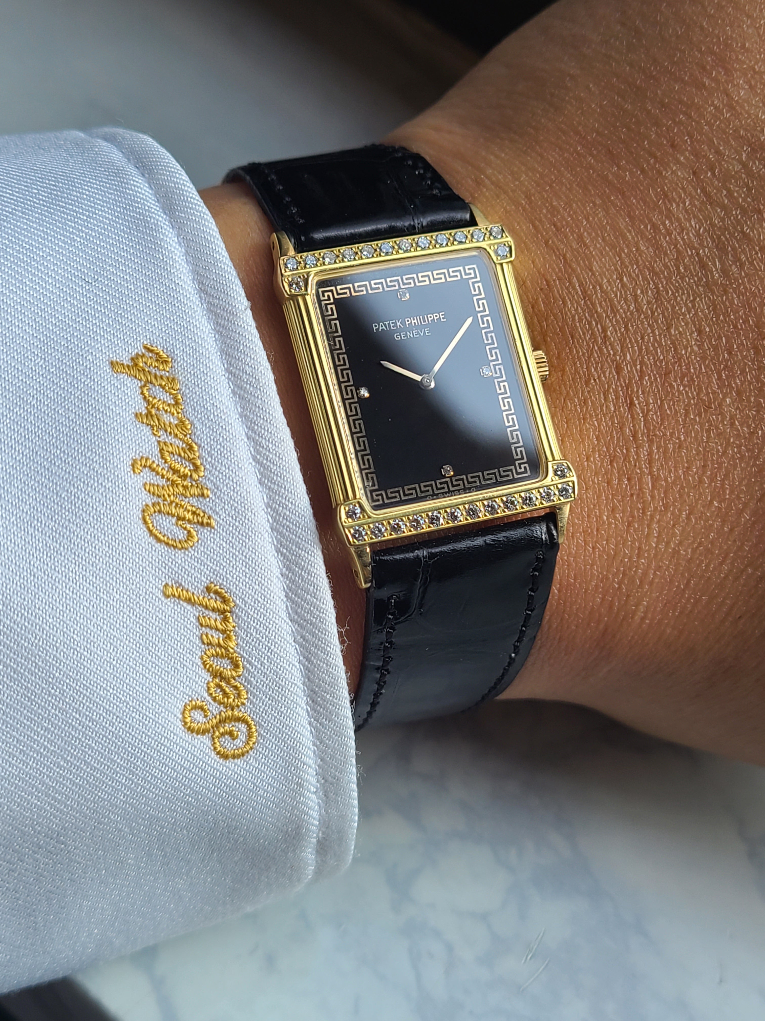 Patek Philippe Les Grecques Diamond YG 파텍필립 그리스 한정판 18K 옐로우골드 다이아 블랙