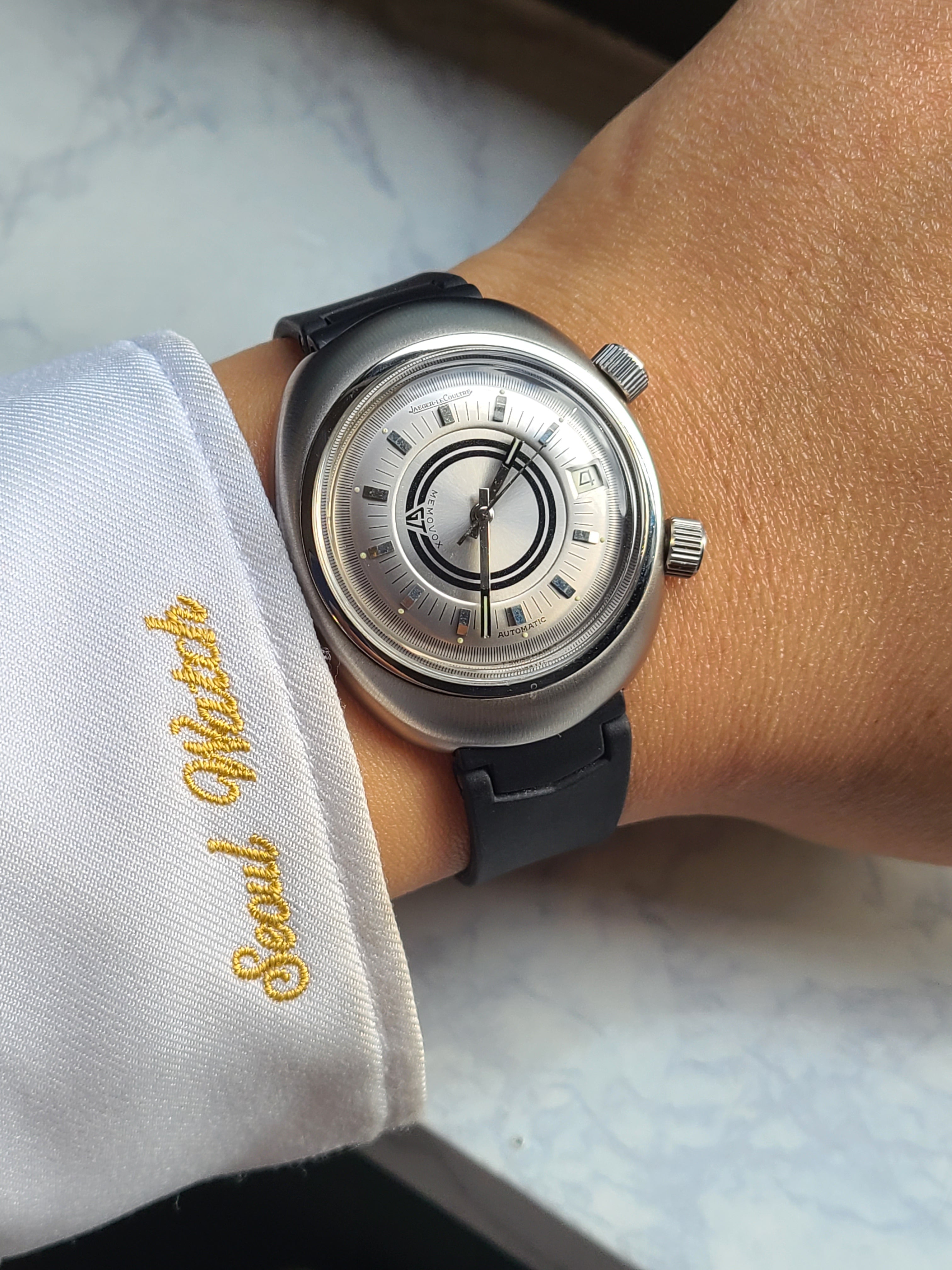 Jaeger Lecoultre Memovox Speed Beat GT 예거르쿨트르 메보복스 스피드 비트 GT 실버 블랙나토 1970s