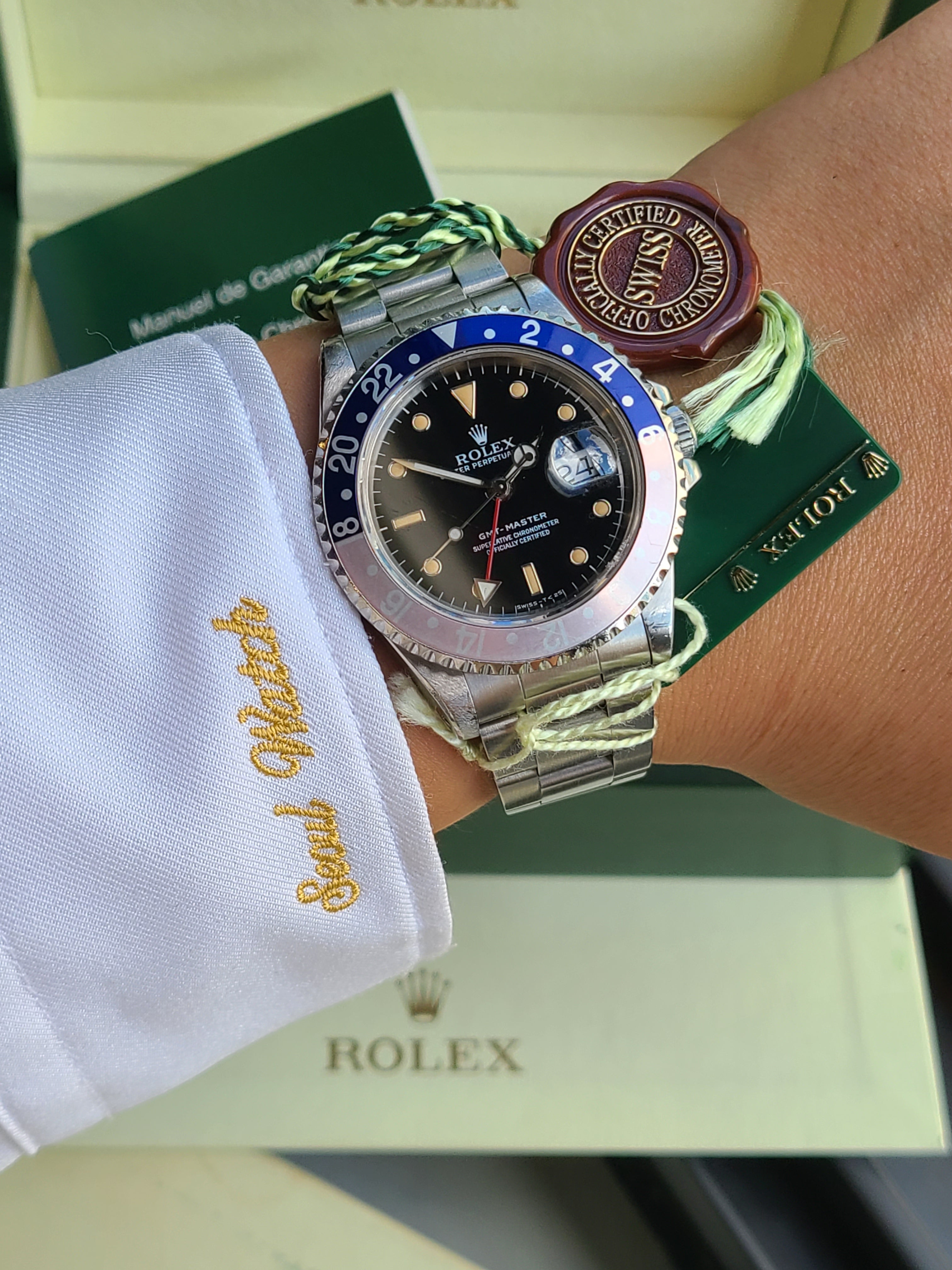 Rolex GMT-Master II Pinklady Pepsi Tritium Lume 롤렉스 펩시 GMT 마스터2 핑크펩시 트리튬 다이얼 16700