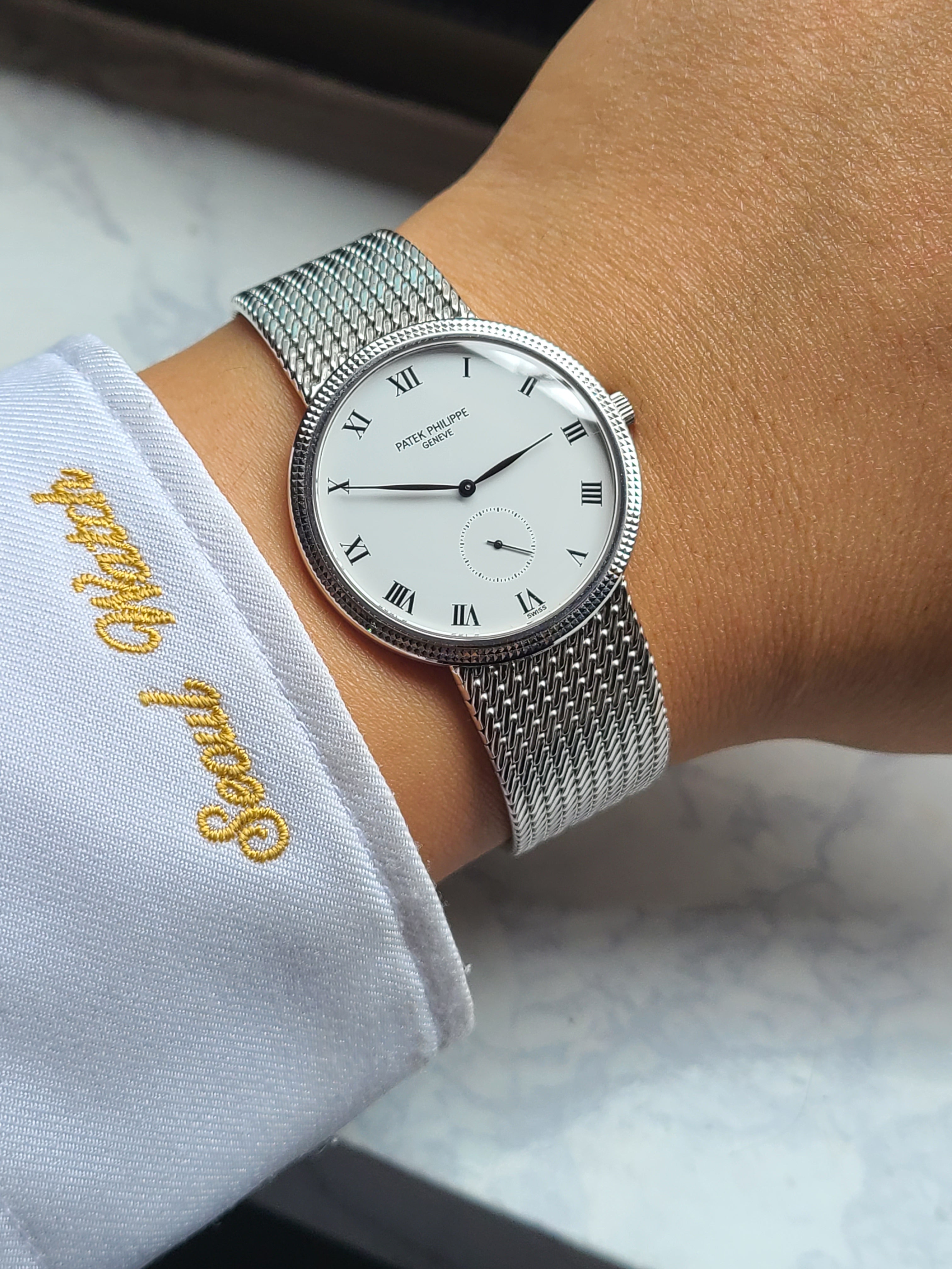 Patek Philippe Calatrava18K WG 파텍필립 칼라트라바 화이트골드 18K 금통 수동