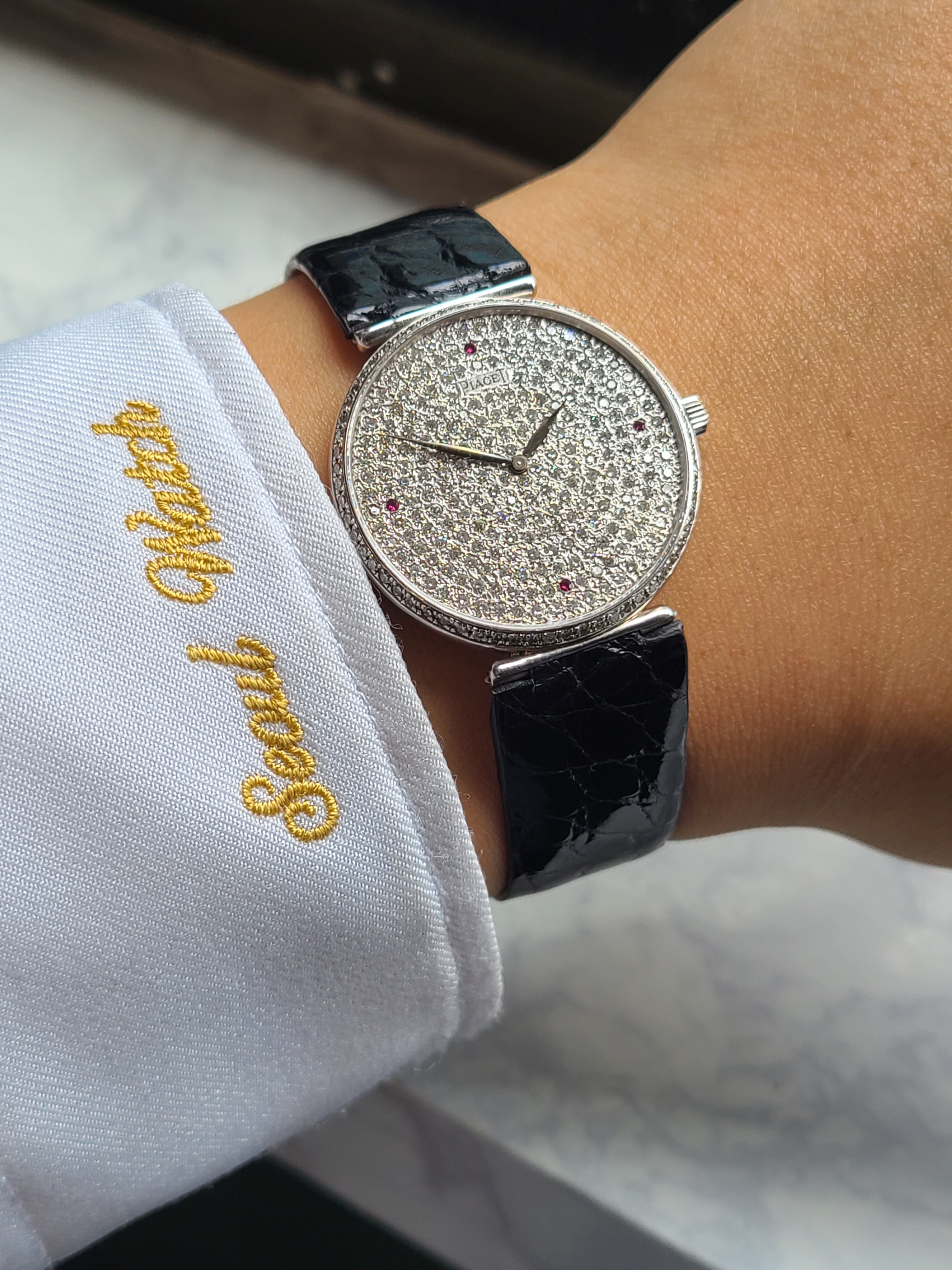 Piaget Altiplano Pave Diamond Ruby 피아제 알티플라노 파베 다이아몬드 4P 루비 18K 화이트골드