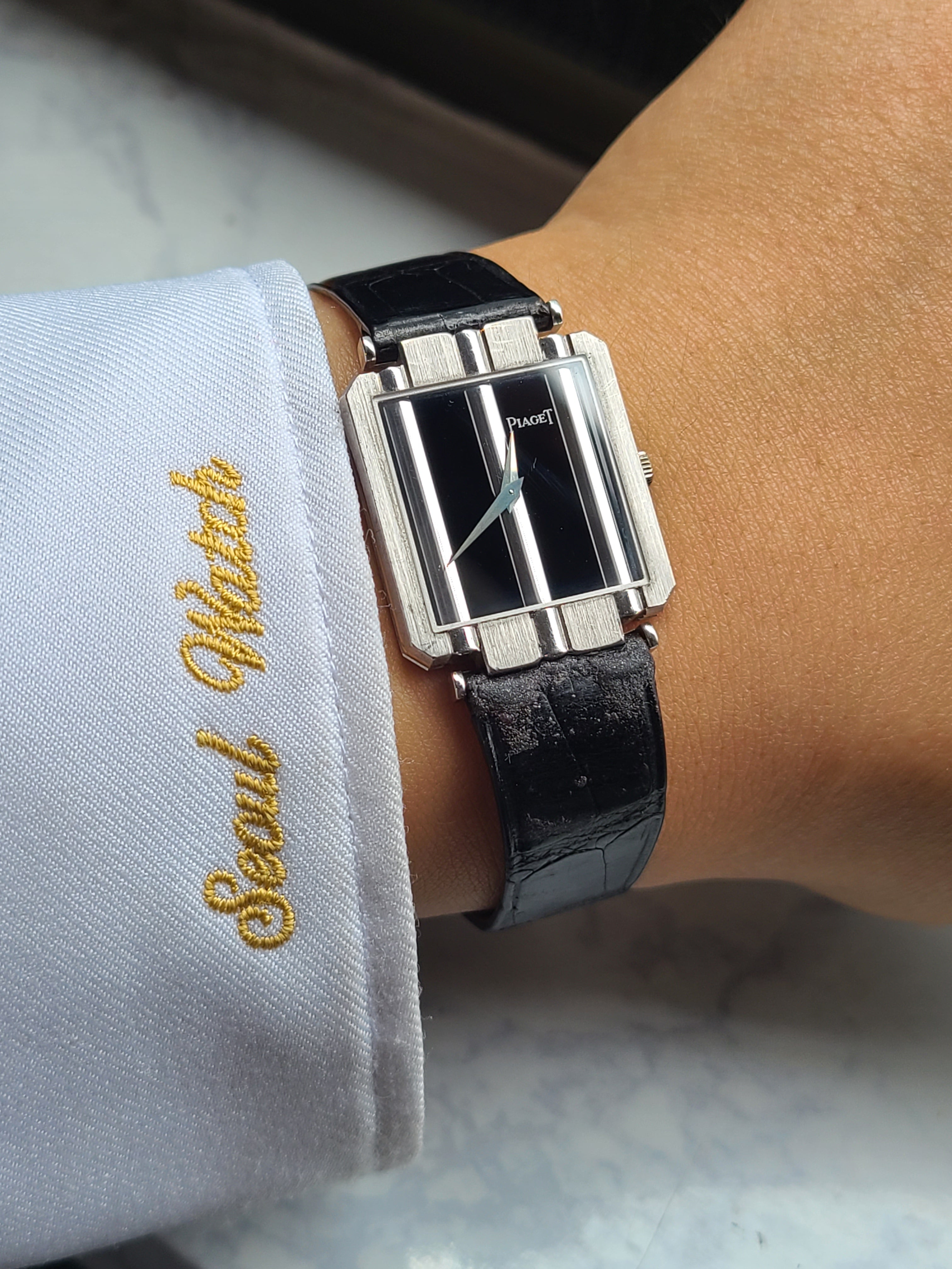 Piaget Polo Onxy 18K WG 피아제 폴로 오닉스 화이트골드 18K 금통 남성용 빈티지