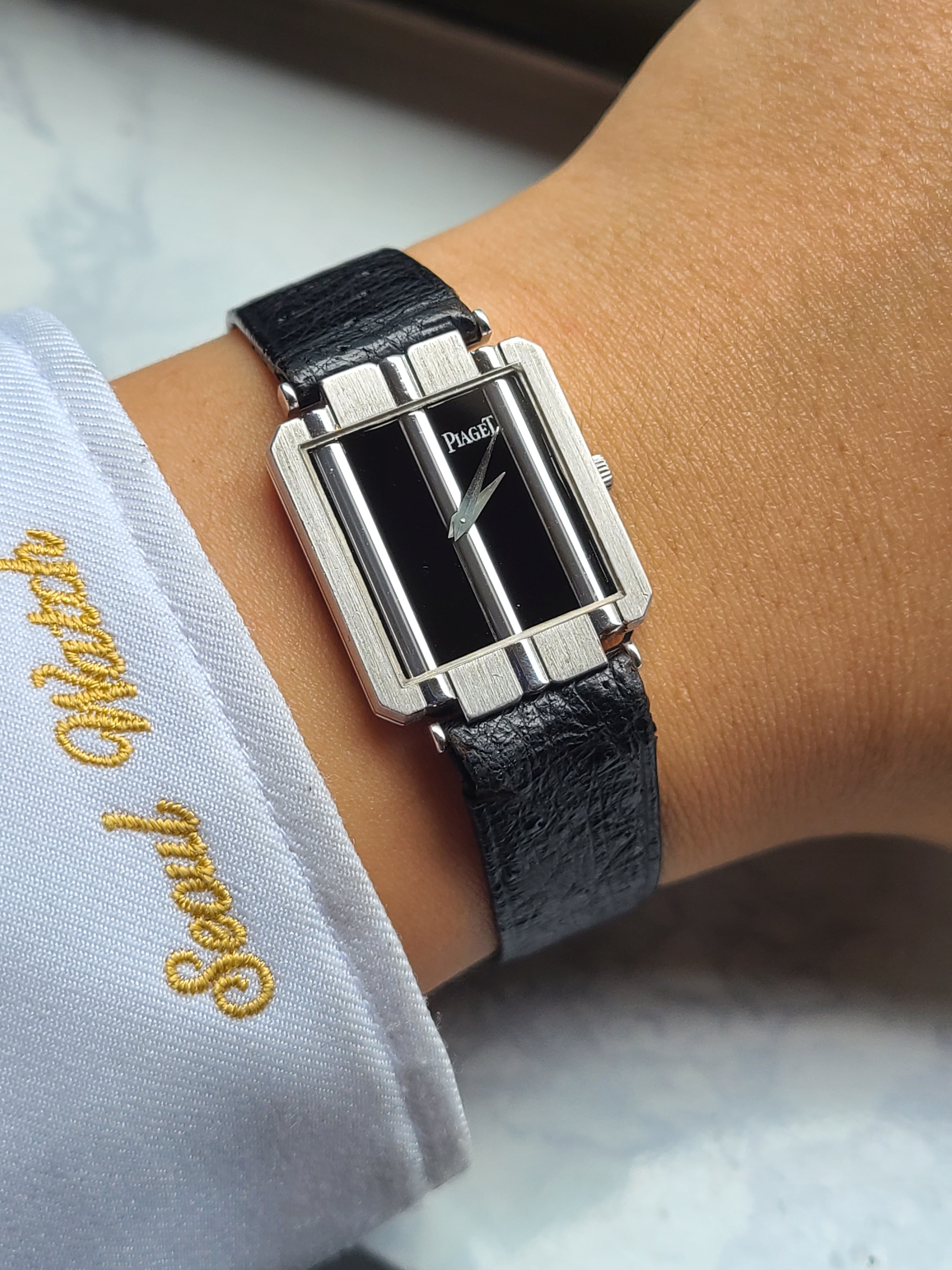 Piaget Polo Onxy 18K WG 피아제 폴로 오닉스 화이트골드 18K 금통 남성용 빈티지