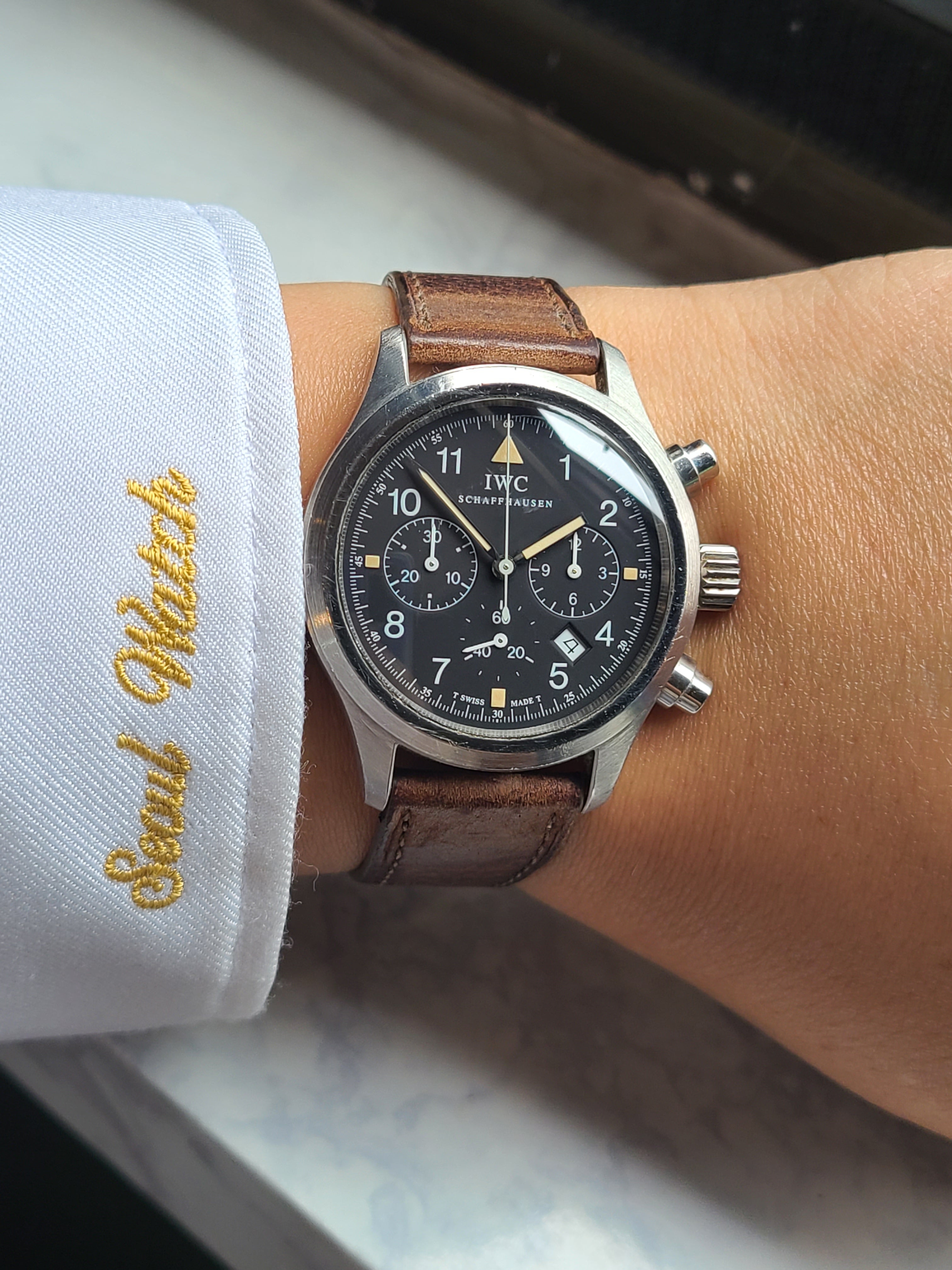 IWC Military Pilot Chronograph IWC 밀리터리 파일럿 크로노그래프 트리튬 야광