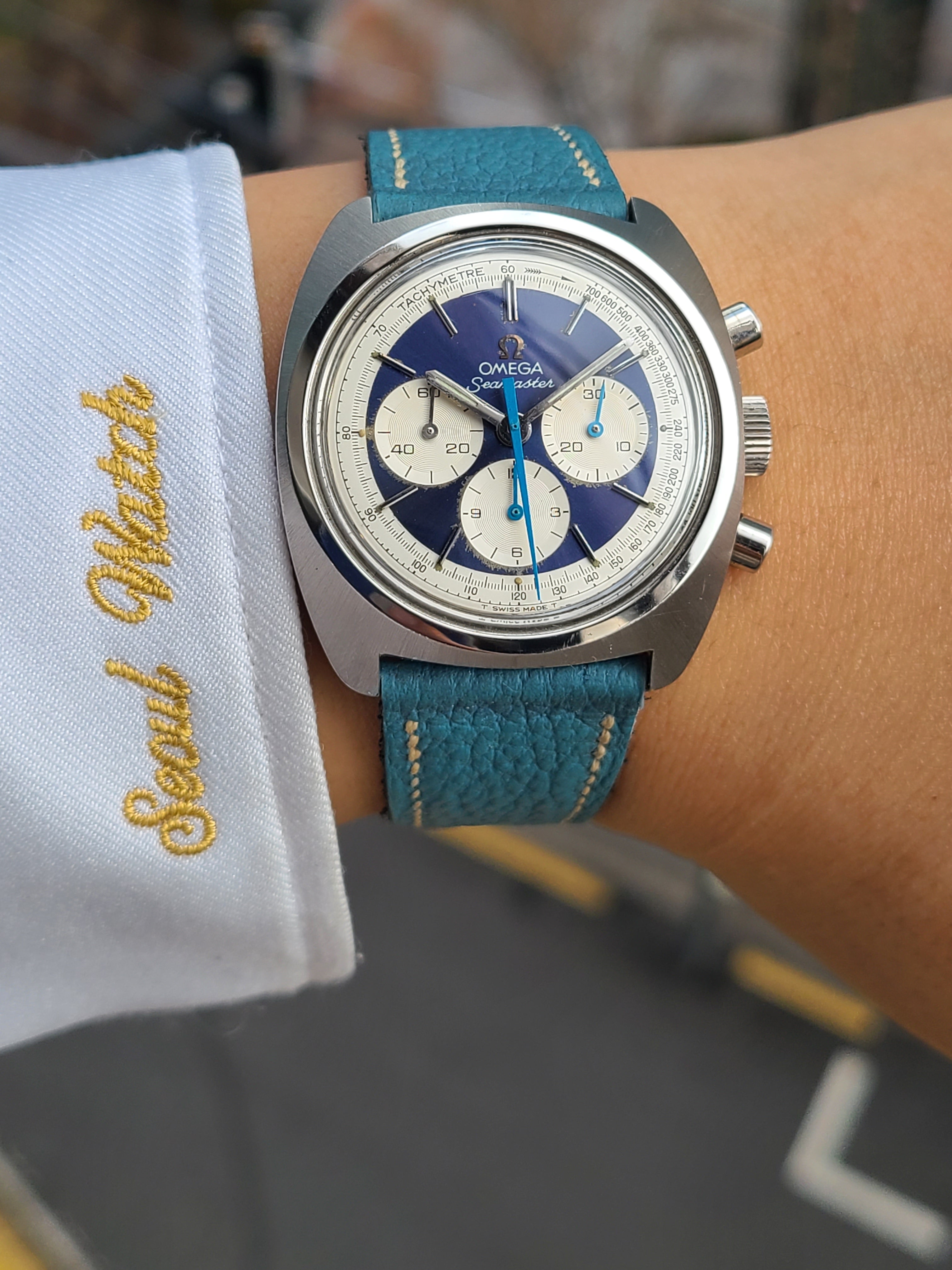 Omega Seamaster Blue Panda Chronograph Vintage 오메가 씨마스터 블루 청팬더 크로노그래프 빈티지