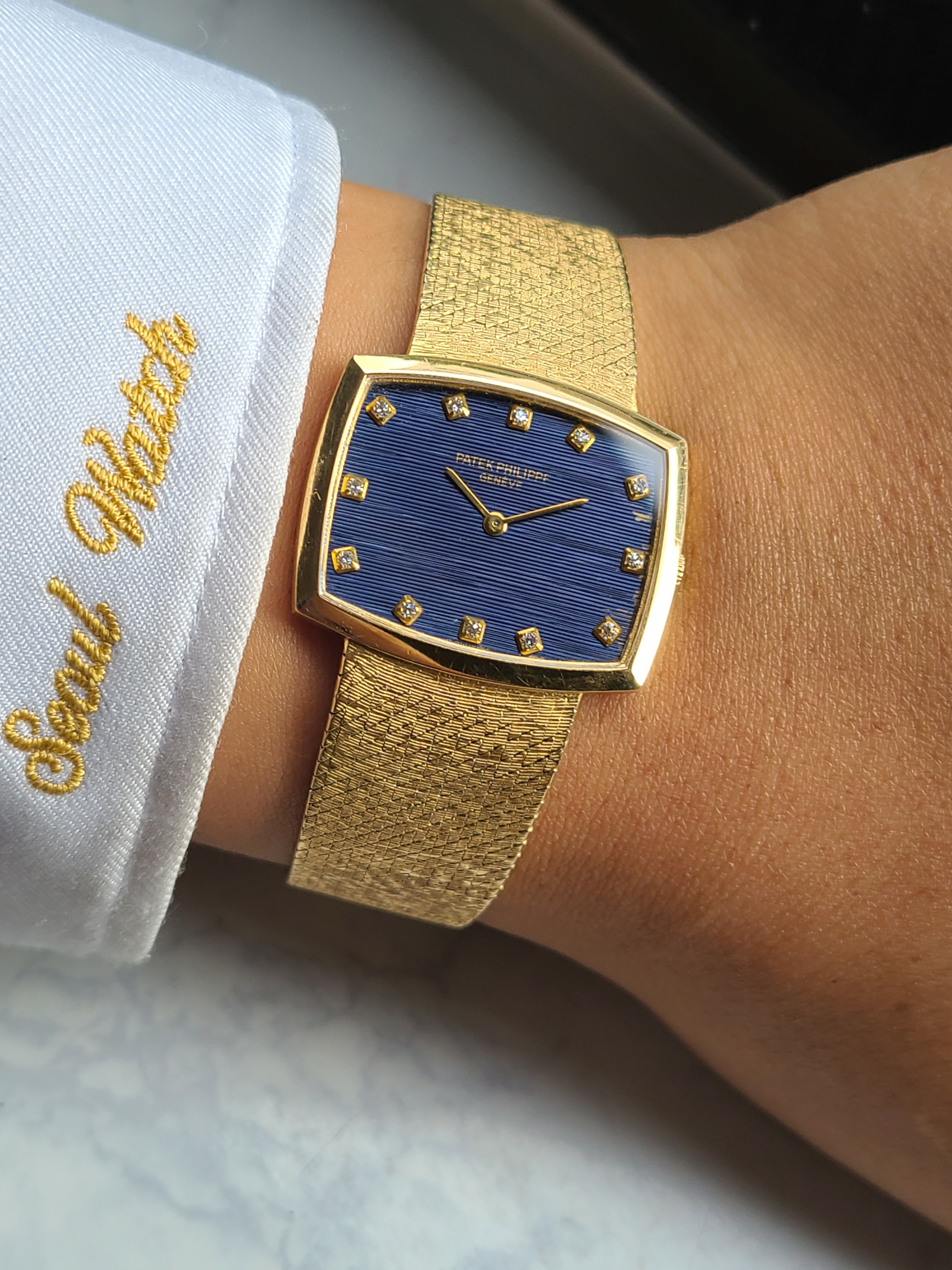 Patek Philippe Gondolo 12P 파텍필립 곤돌로 12P 다이아몬드 블루 청판 18K 옐로우골드 금통
