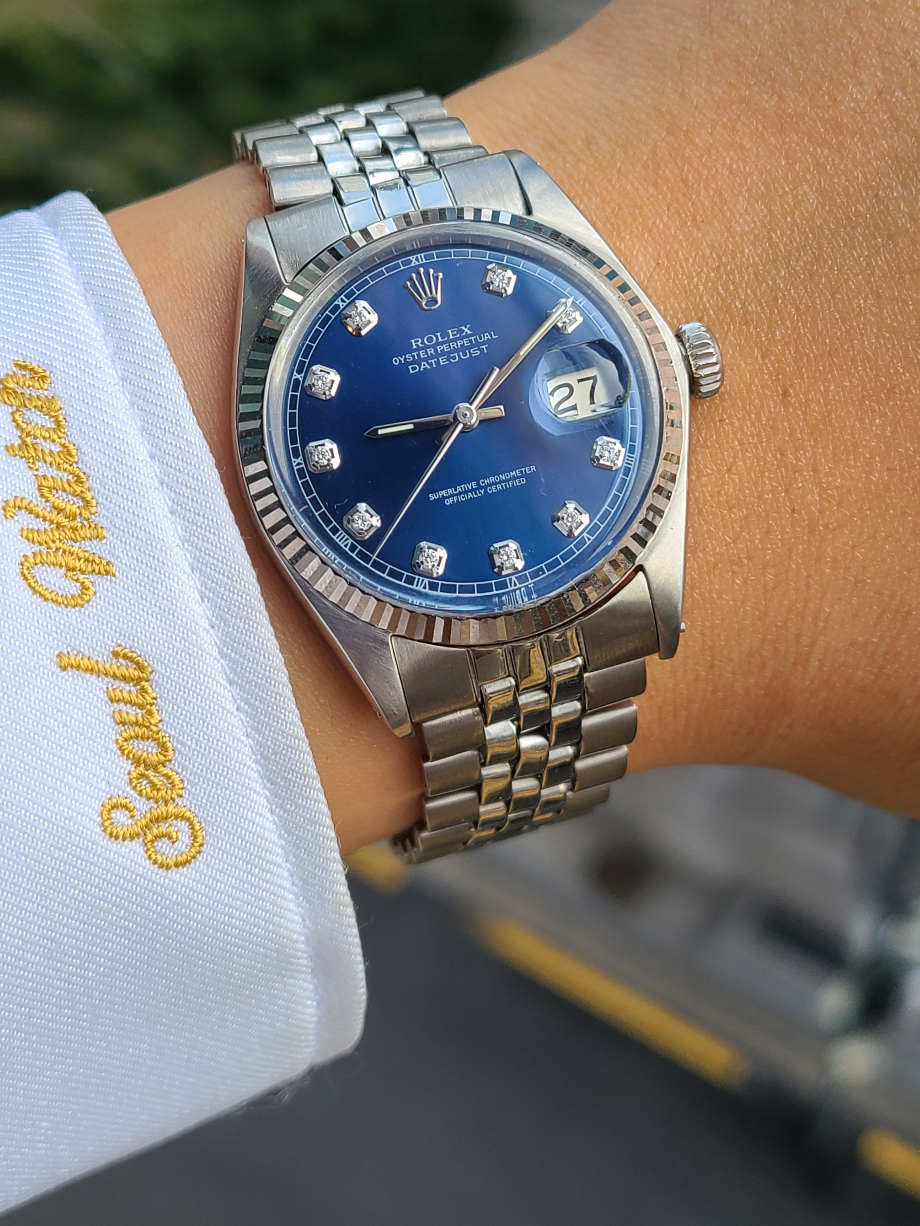 Rolex Datejust Blue 10P Diamond Dial 롤렉스 데이저스트 청판 10P 텐포인트 다이아