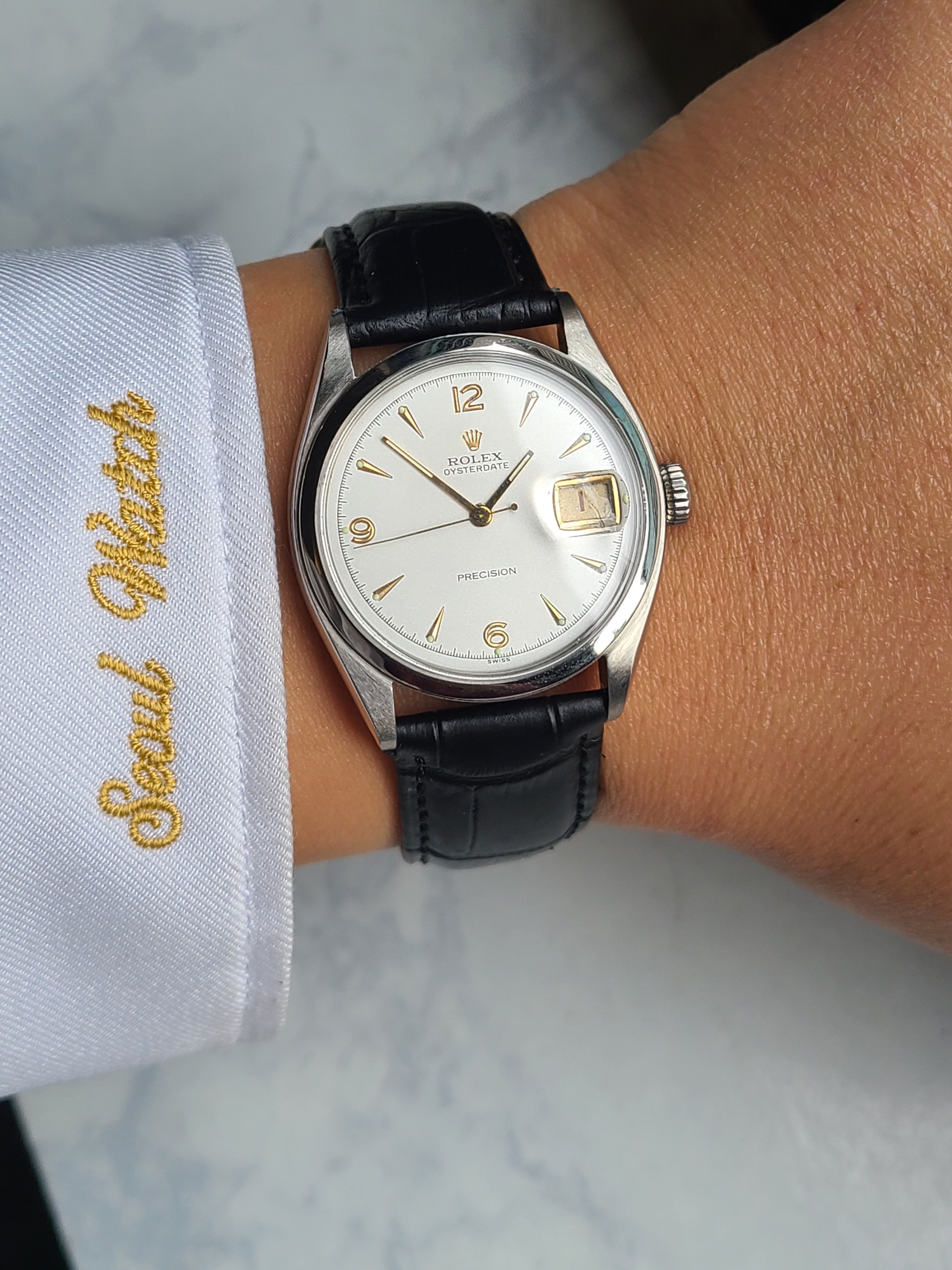 Rolex Oysterdate Gold Arabic Vintage 롤렉스 오이스터 데이트 골드아라빅 다이얼 빈티지