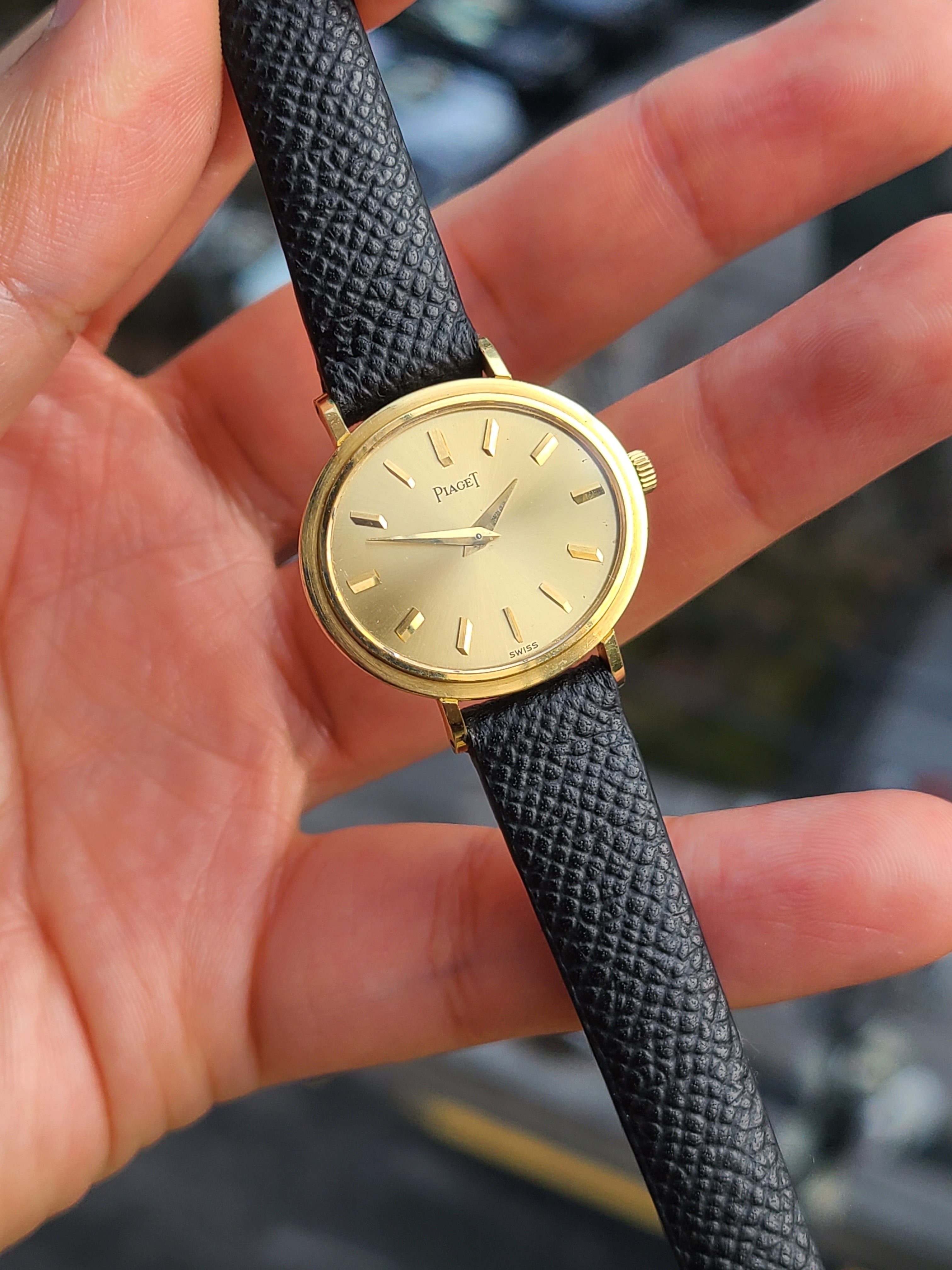 Piaget Altiplano Ellipse lady 피아제 알티플라노 엘립스 골드 다이얼 여성용 18K 금통
