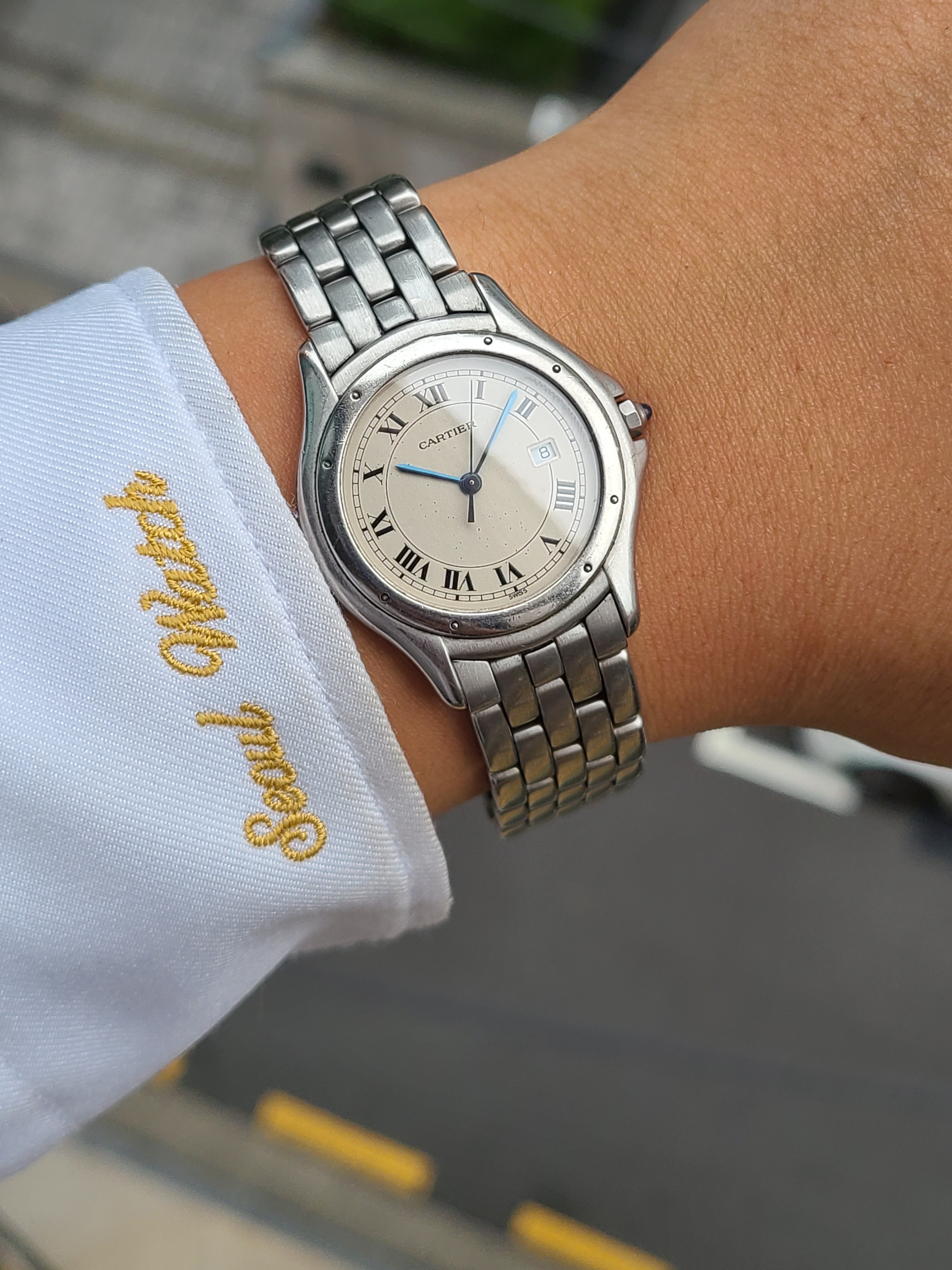 Cartier Panthere Cougar Steel LM 까르띠에 팬더 쿠거 스틸 데이트 LM 라지