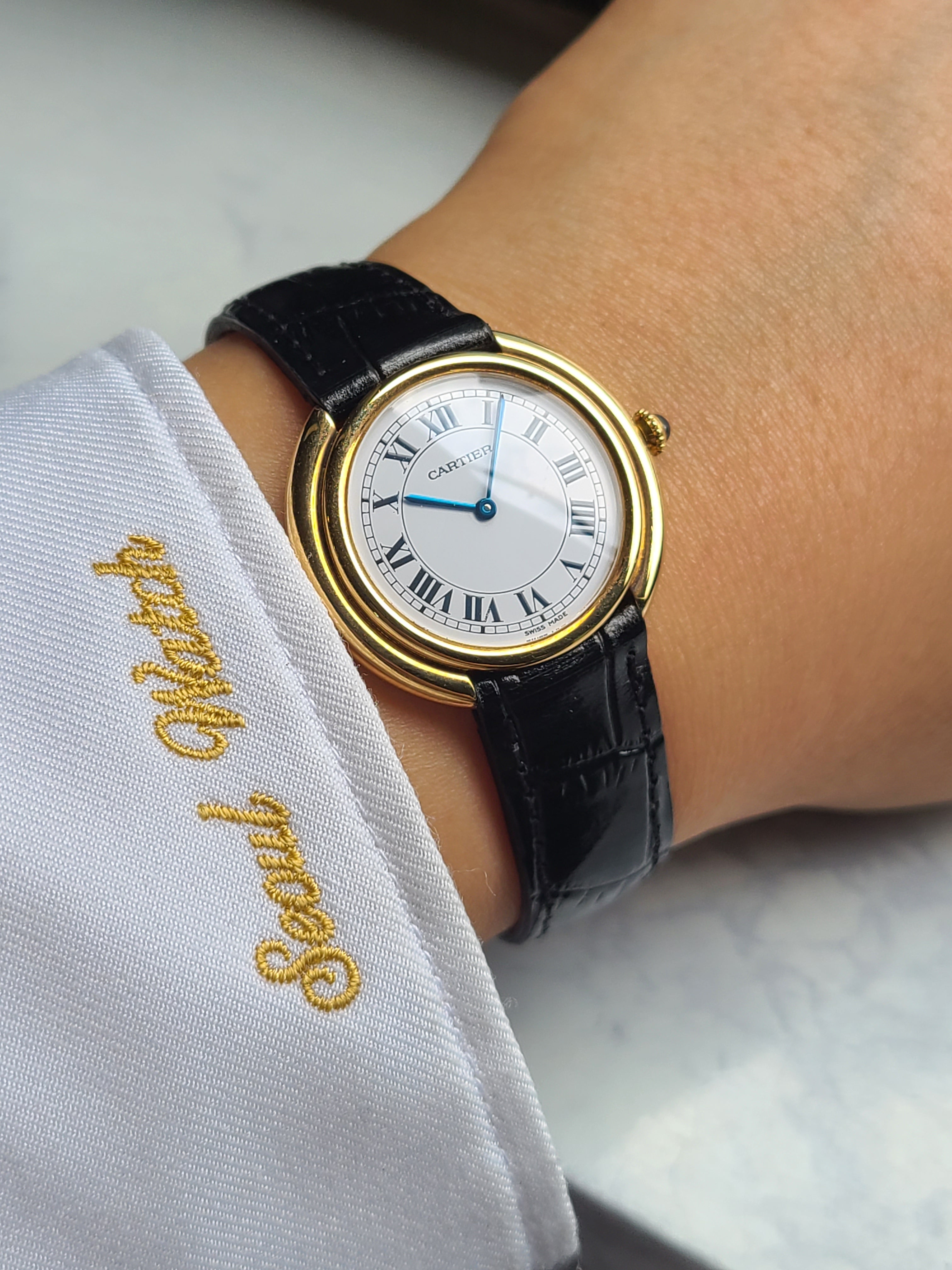 Cartier Ellipse 18K CPCP Vintage 까르띠에 엘립스 18K 옐로우골드 금통 LM 라지사이즈 CPCP 빈티지 디버클