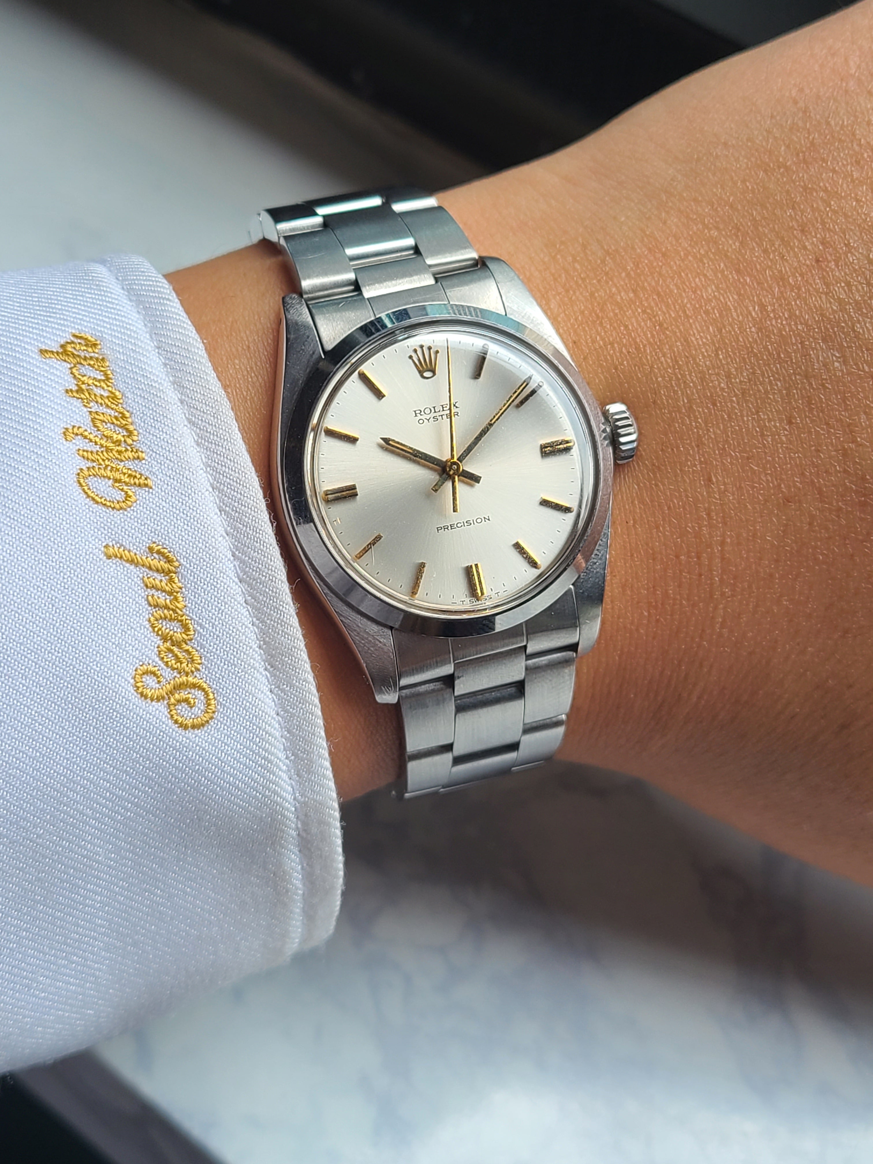 Rolex Oyster Non-Date Silver Dial Vintage 롤렉스 오이스터 논데이트 실버 통줄 빈티지