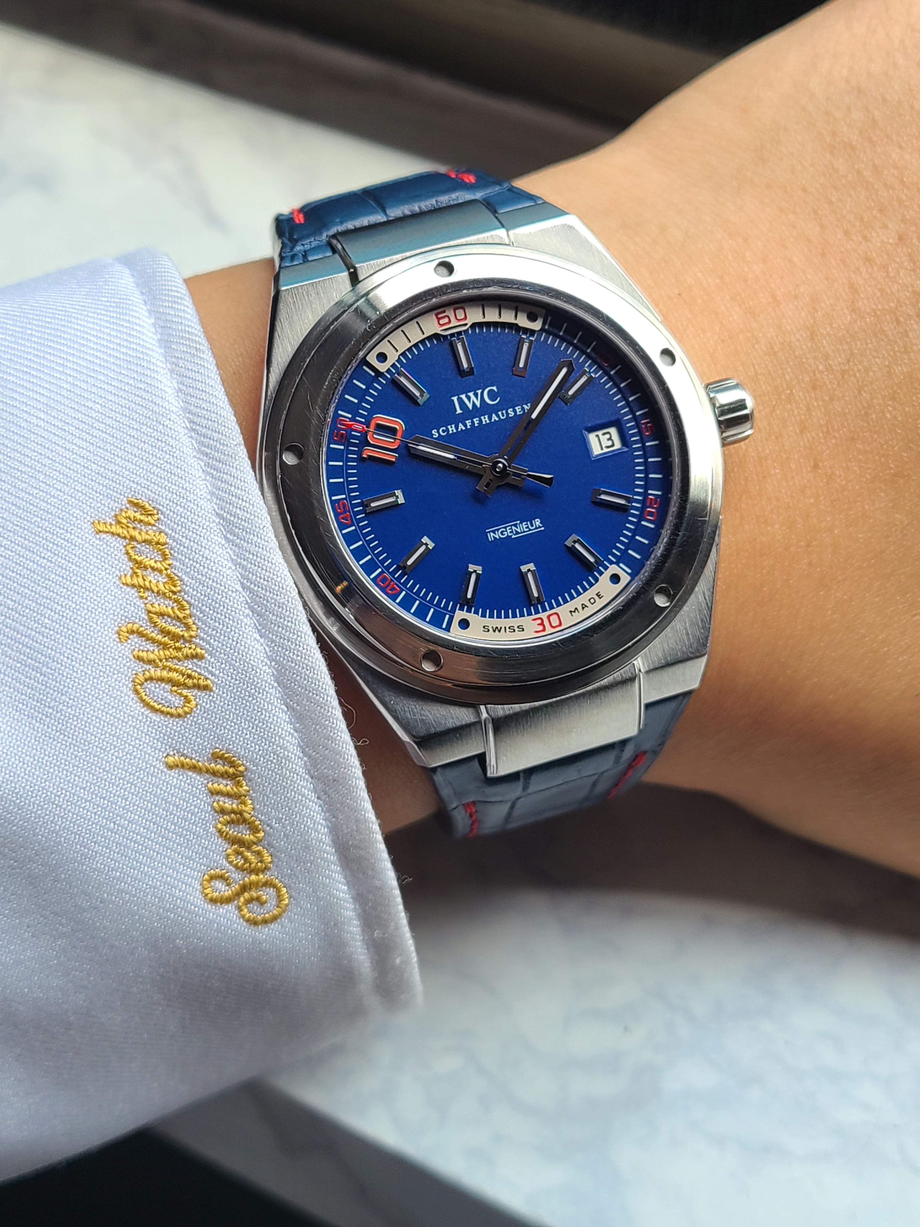 IWC Ingenieur Blue Limited IWC 엔지니어 매트블루 1000개 한정판 44