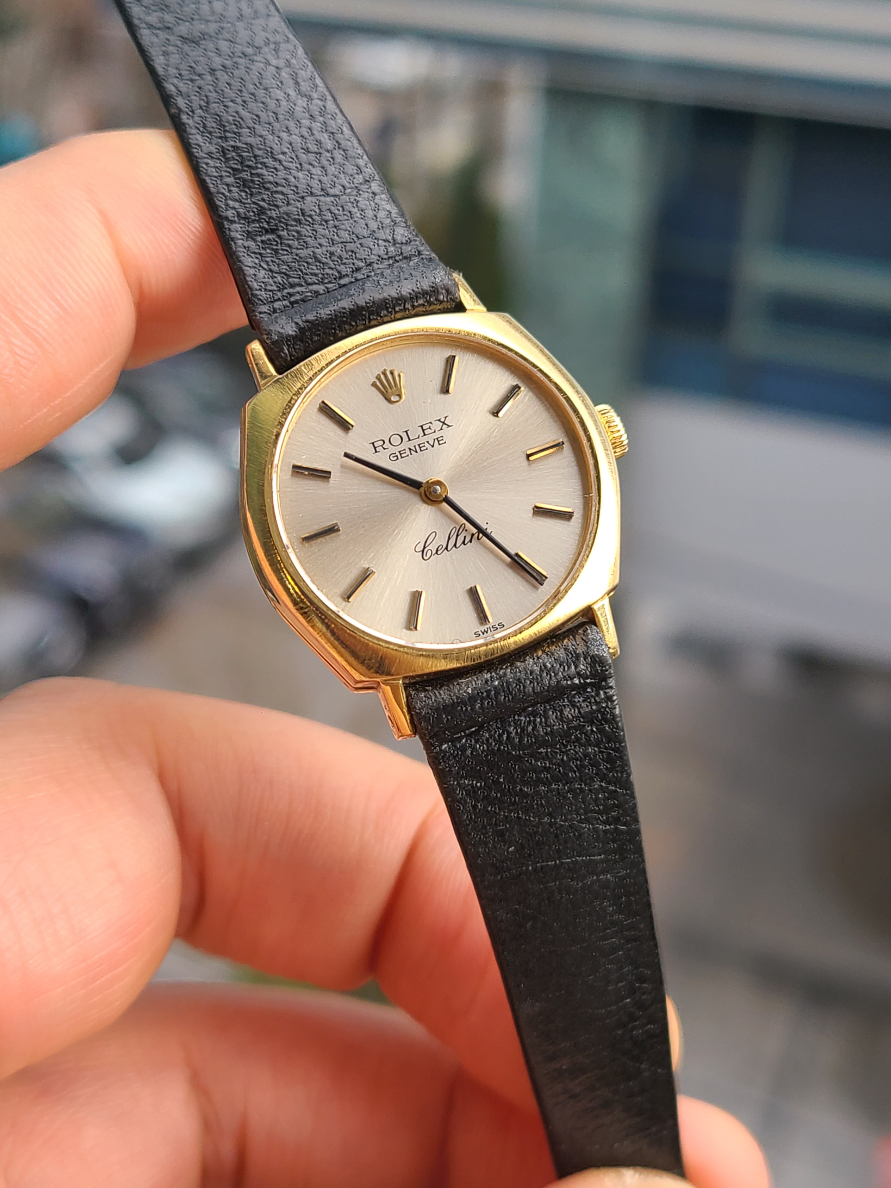 Rolex Cellini 18K Solid Gold Vintage 롤렉스 여성용 셀리니 실버 다이얼 18K 옐로우골드 금통 빈티지