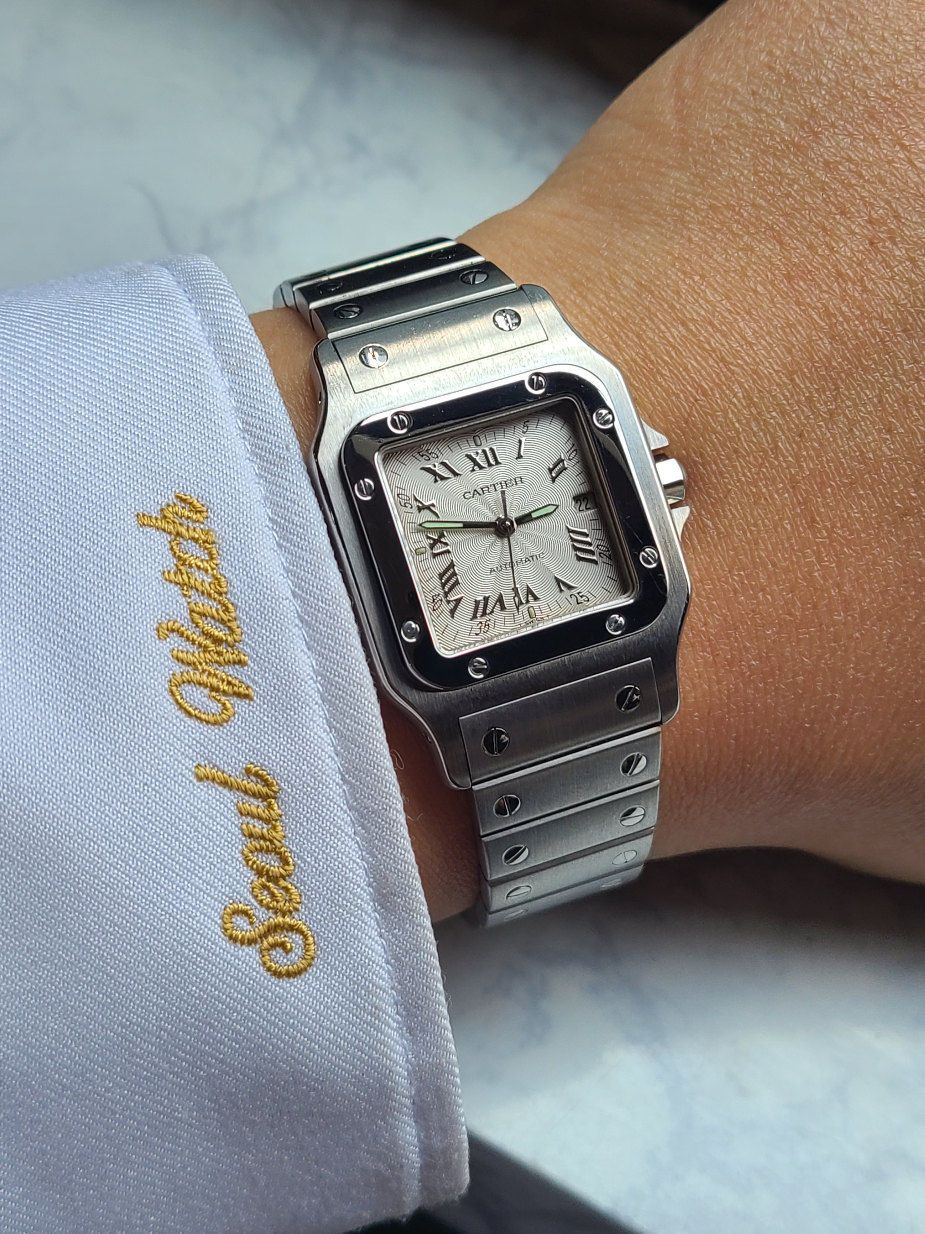Cartier Santos Galbee Large LM Automatic 까르띠에 산토스 입체판 오토메틱 LM라지 한정판