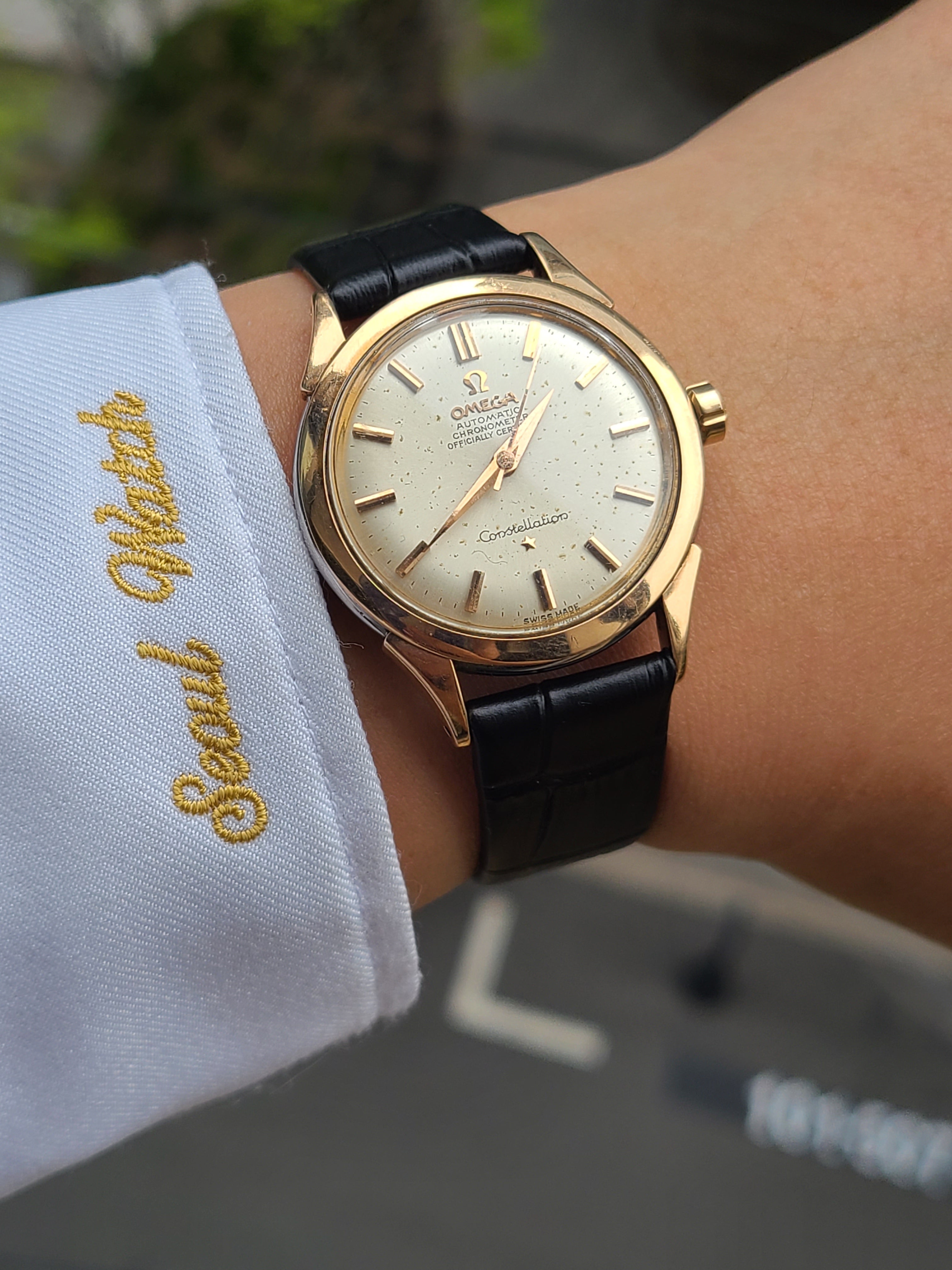 Omega Constellation Rose Gold Vintage 오메가 컨스틸레이션 옐로우골드캡 빈티지 18K 금배꼽 빈티지