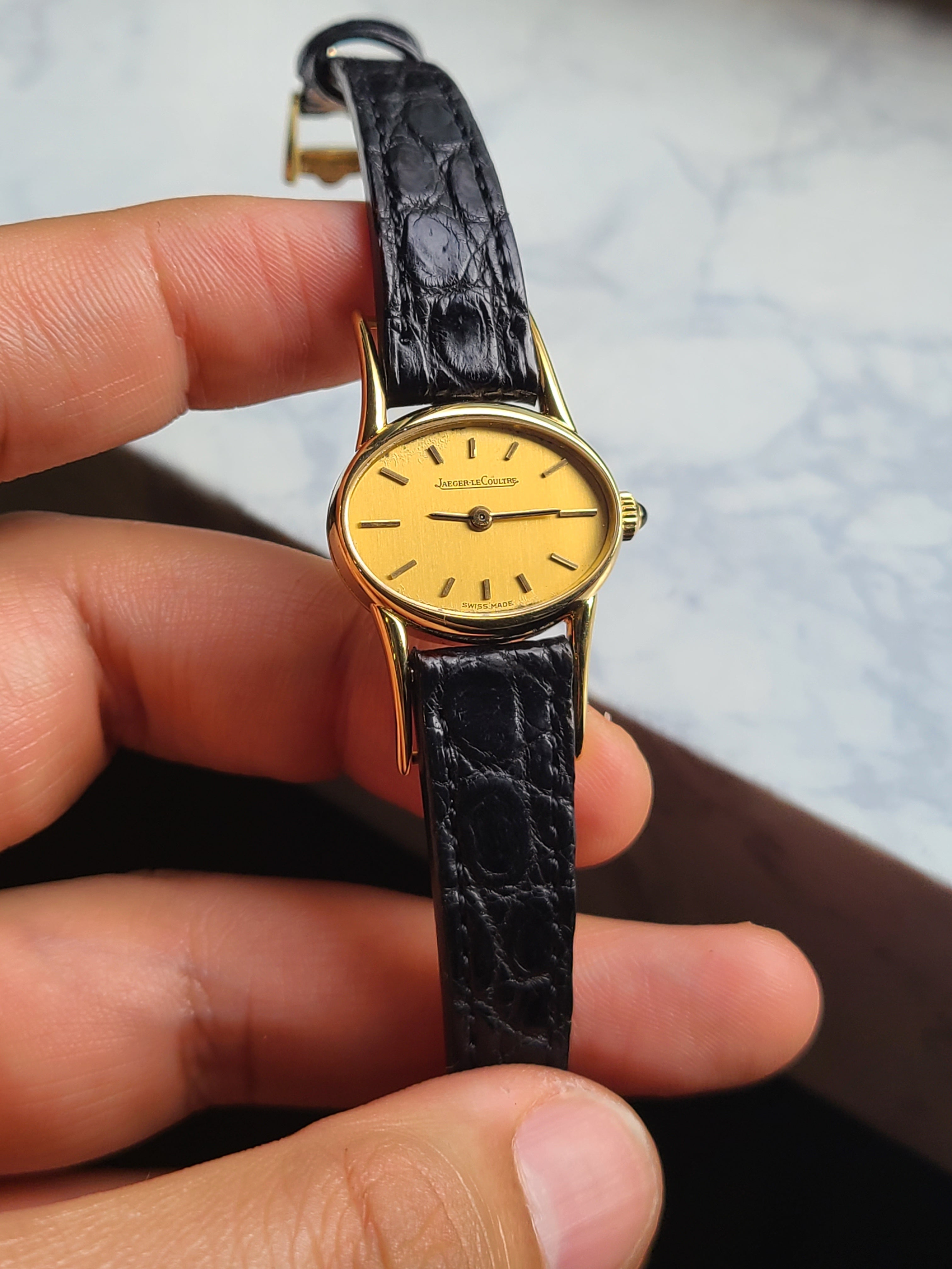 Jaeger Lecoultre Art Deco 18K YG Vintage 예거르쿨트르 아트데코 18K 옐로우골드 금통 수동 빈티지 여성용