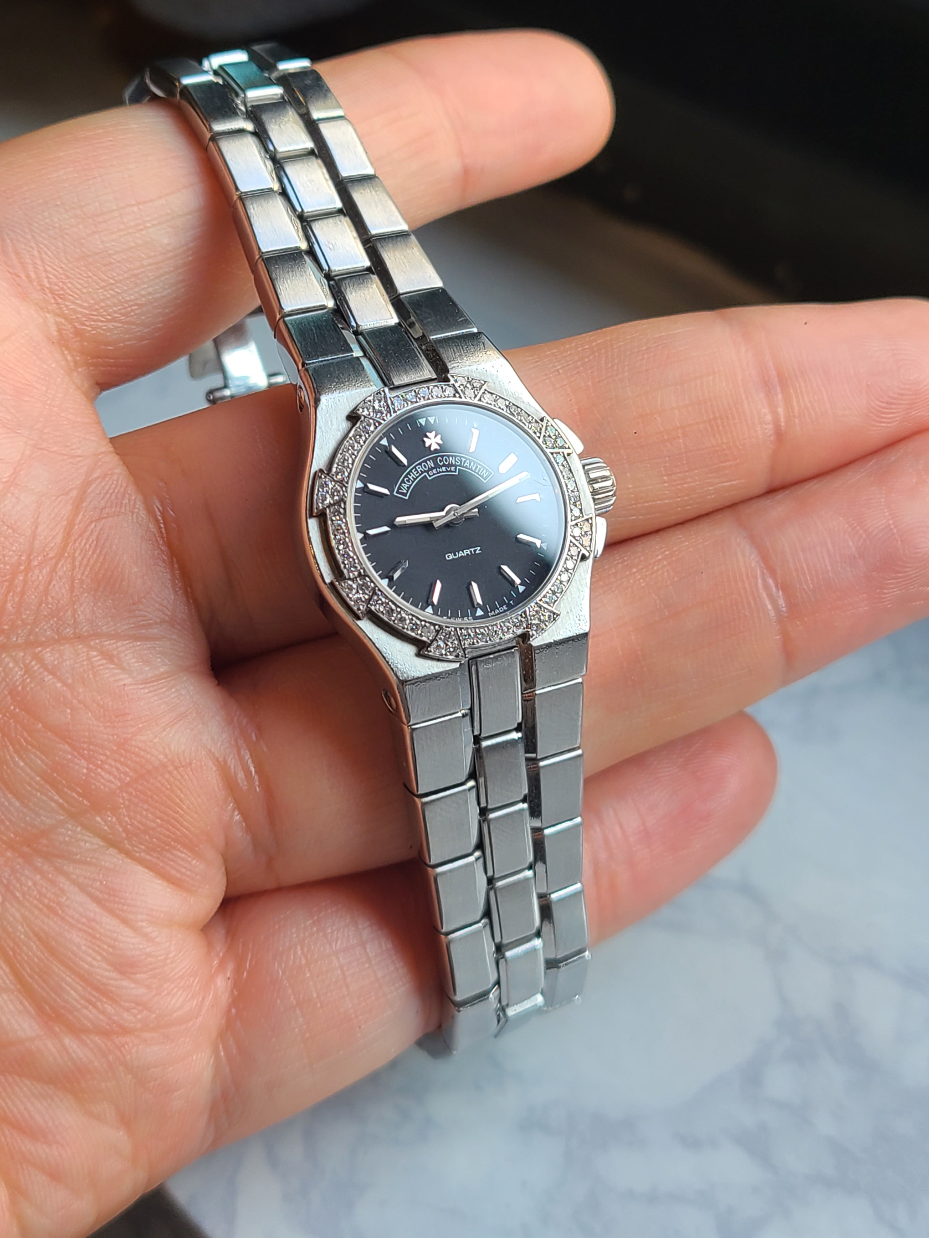 Vacheron Constantin Overseas Black 25 바쉐론콘스탄틴 오버시즈 블랙 여성용 다이아베젤 25