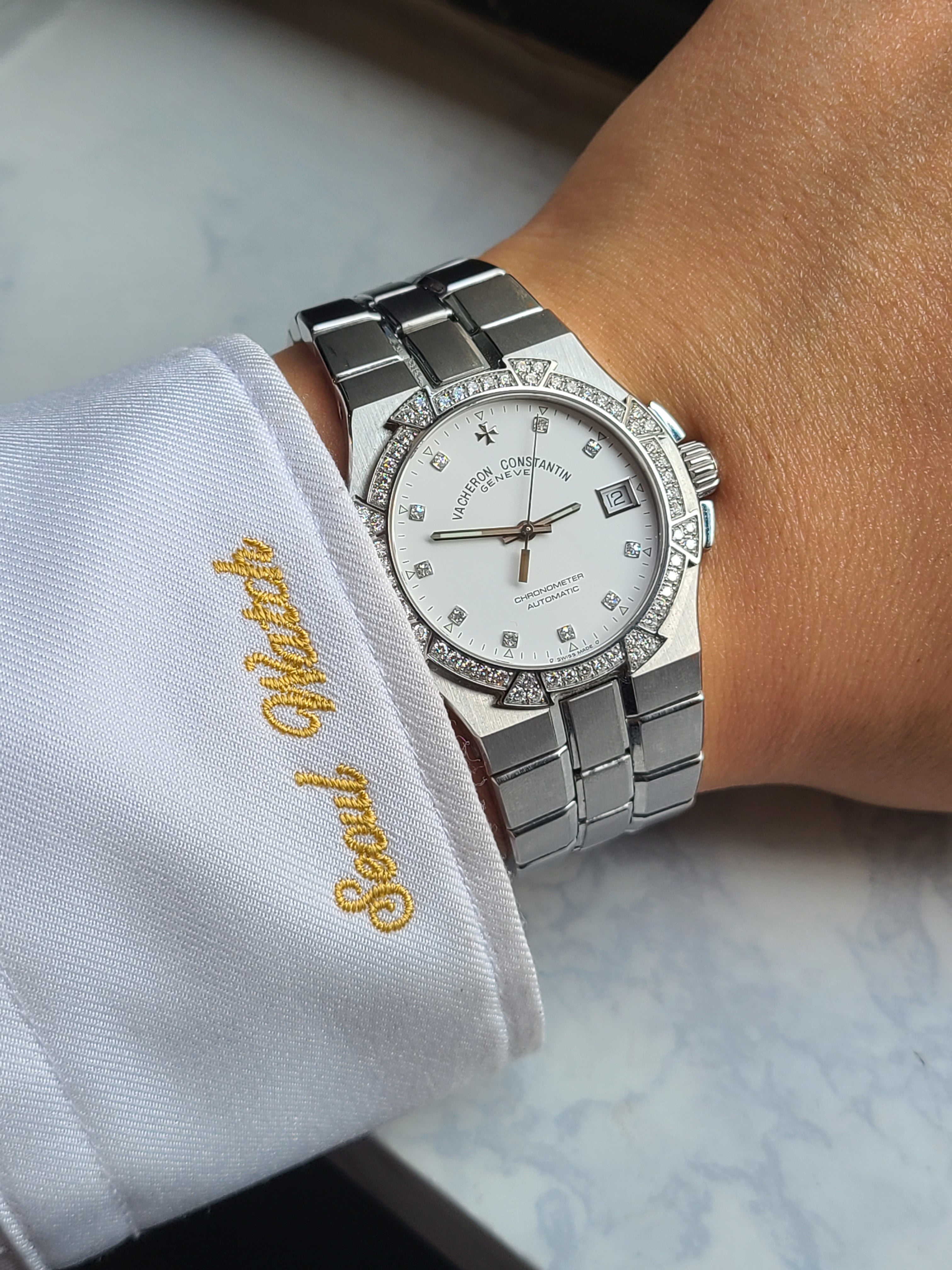 Vacheron Constantin Overseas White Diamnd 37 바쉐론콘스탄틴 점보 오버시즈 화이트 다이아몬드 37