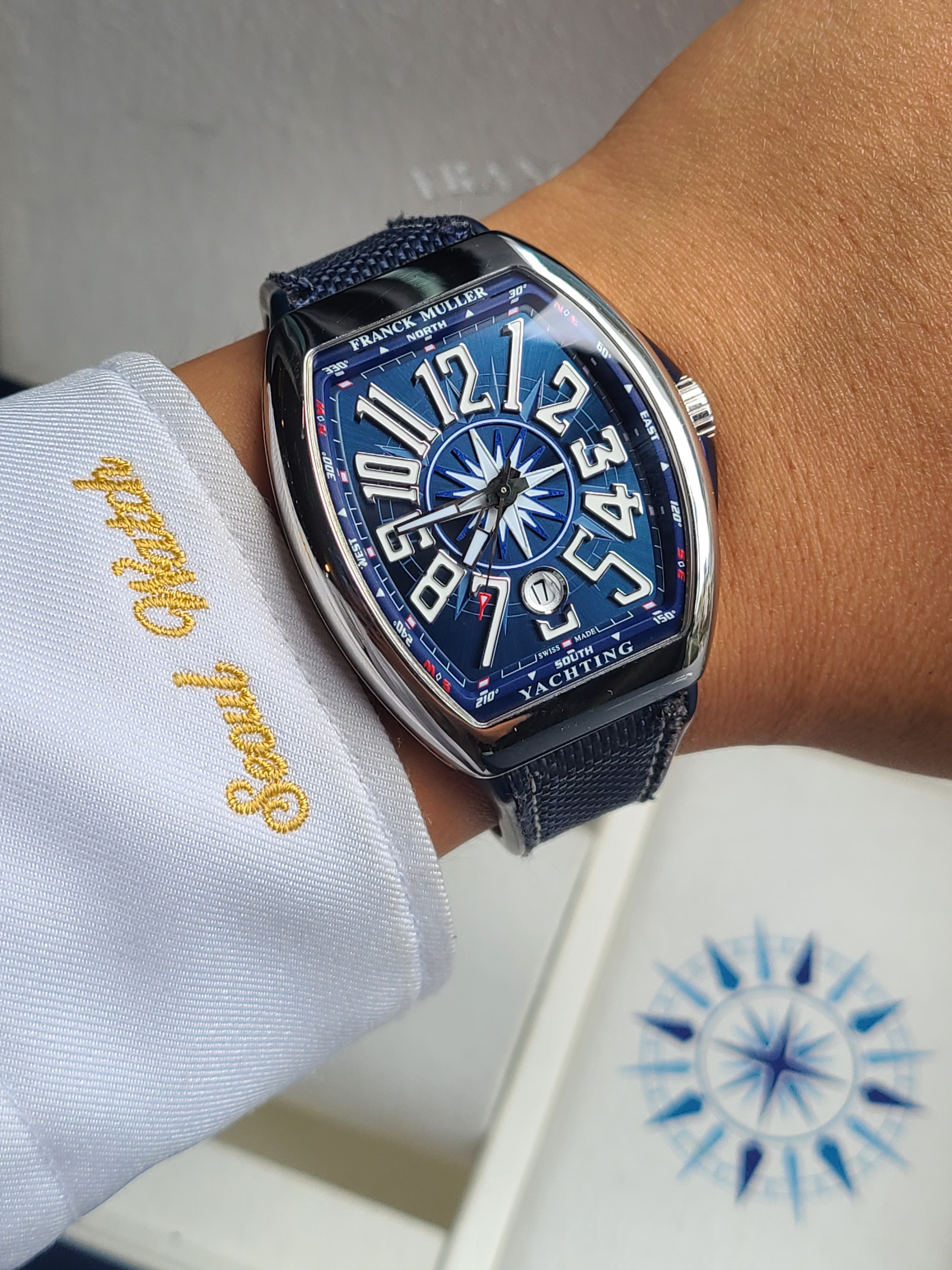 Franck Muller Master Calendar Vanguard 41 프랭크뮬러 뱅가드 41 블루 2021년 풀세트