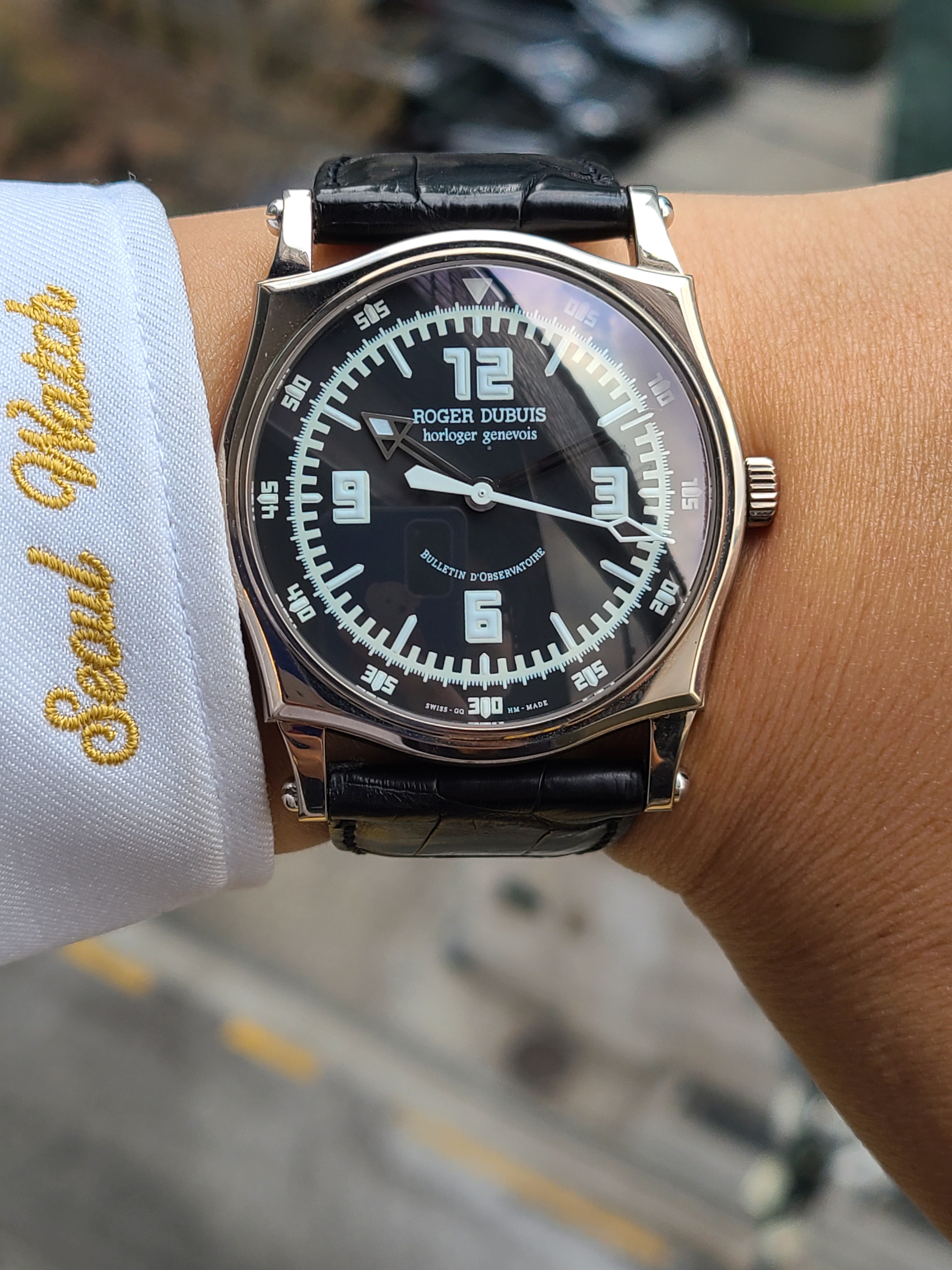 Roger Dubuis Sympathie 18K WG 28 로저드뷔 심페씨 화이트골드 야광 28개