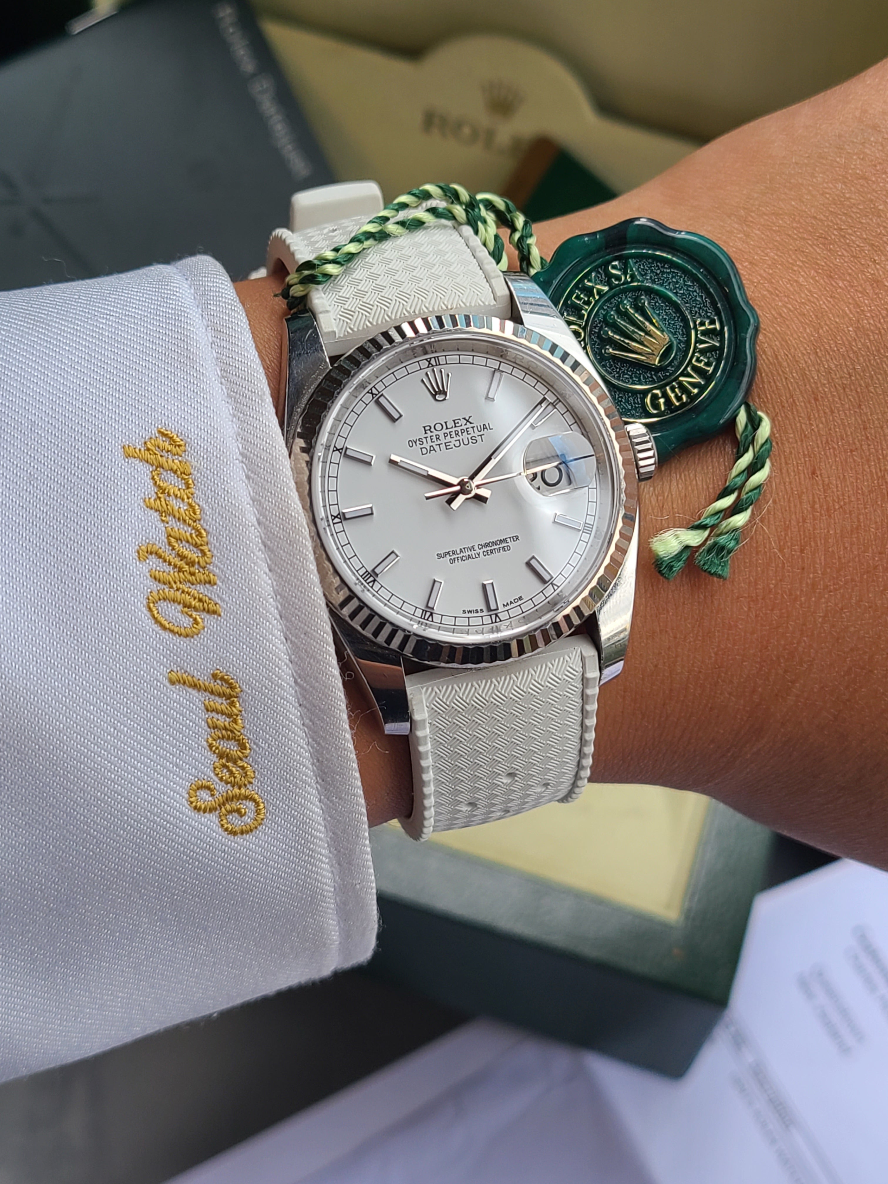 Rolex Datejust 36 White Dial 롤렉스 데이저스트 36 화이트 플루티드 116234