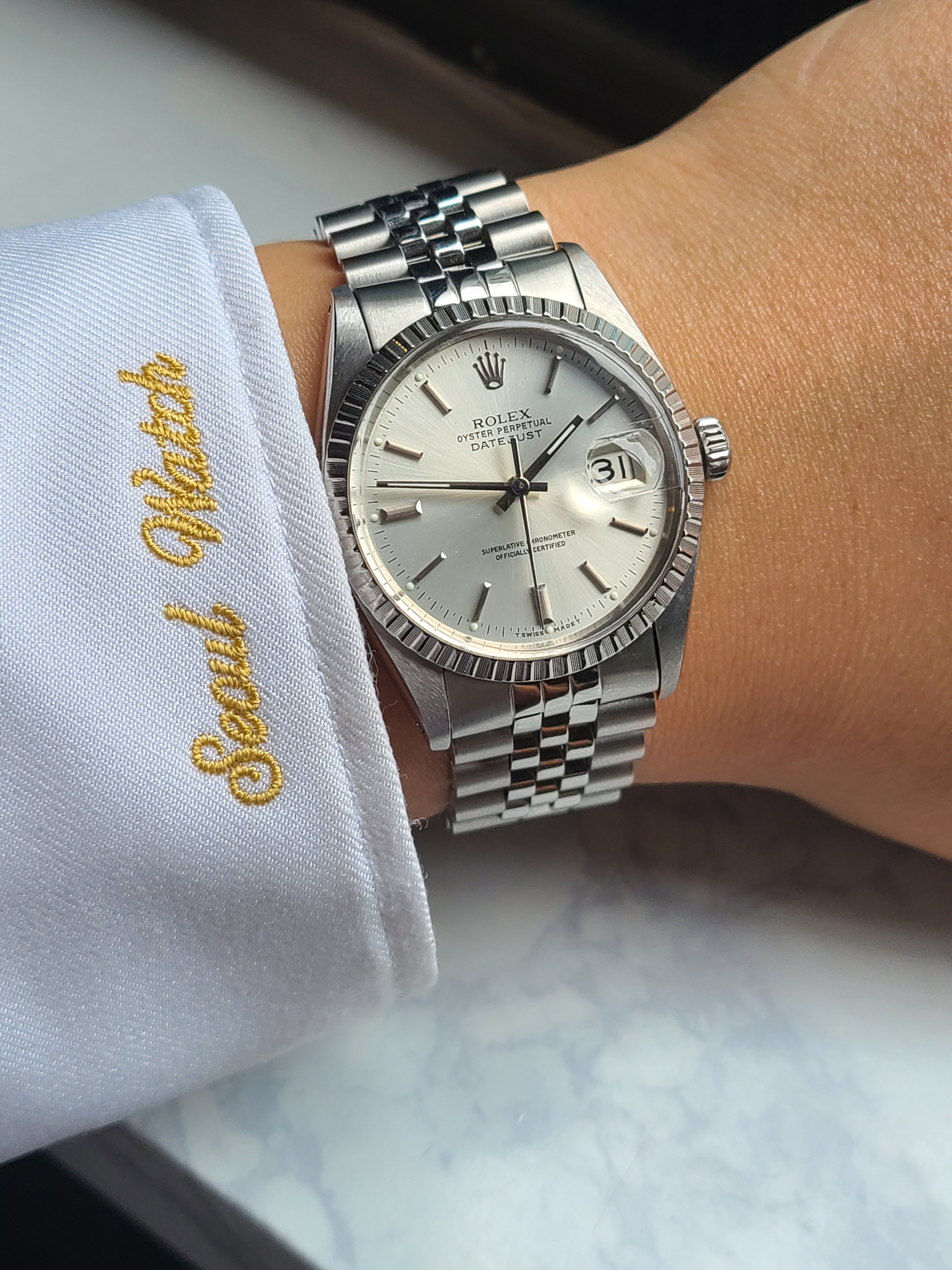 Rolex Datejust Silver Vintage 롤렉스 데이저스트 36 실버 다이얼 엔진턴드 빈티지