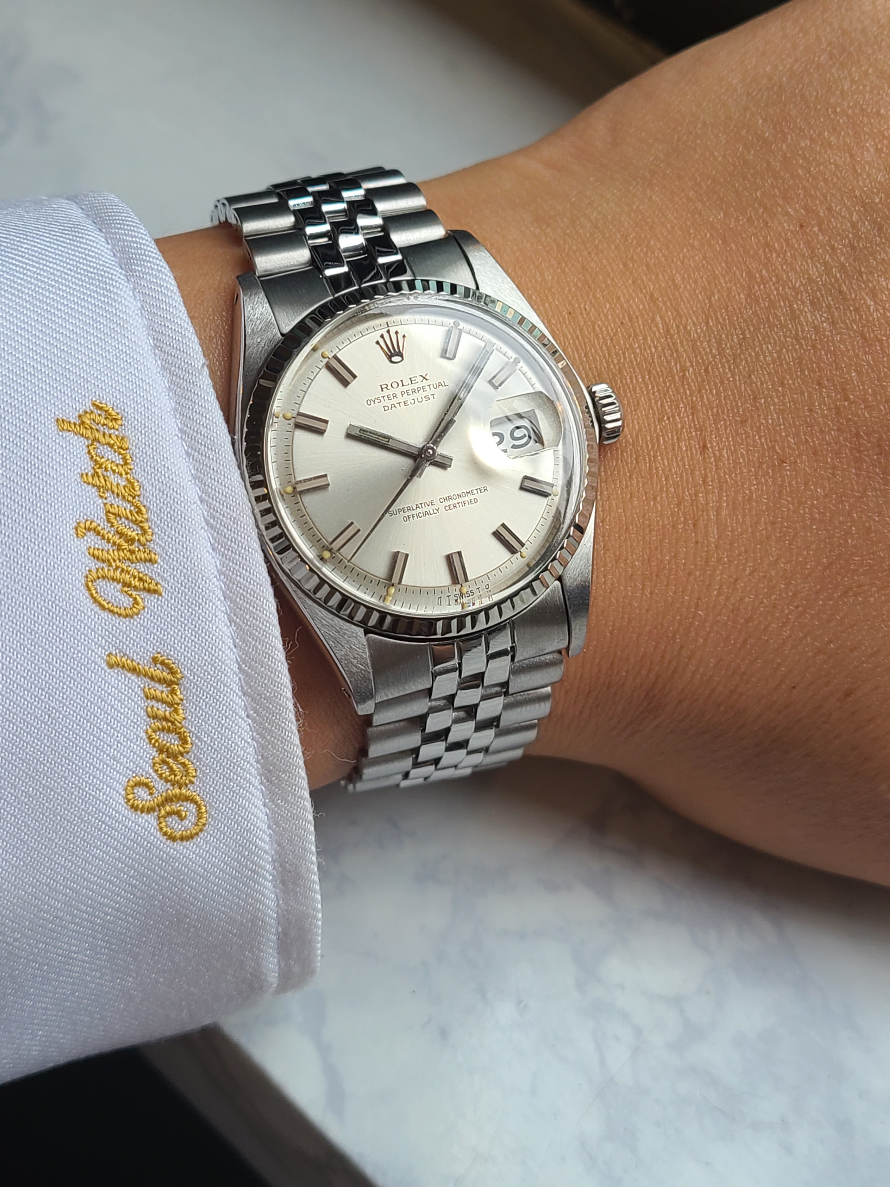 Rolex Datejust Wideboy Hands Silver Vintage 롤렉스 데이저스트 36 와이드보이 시그마 다이얼 올제치 순정 소장용 빈티지
