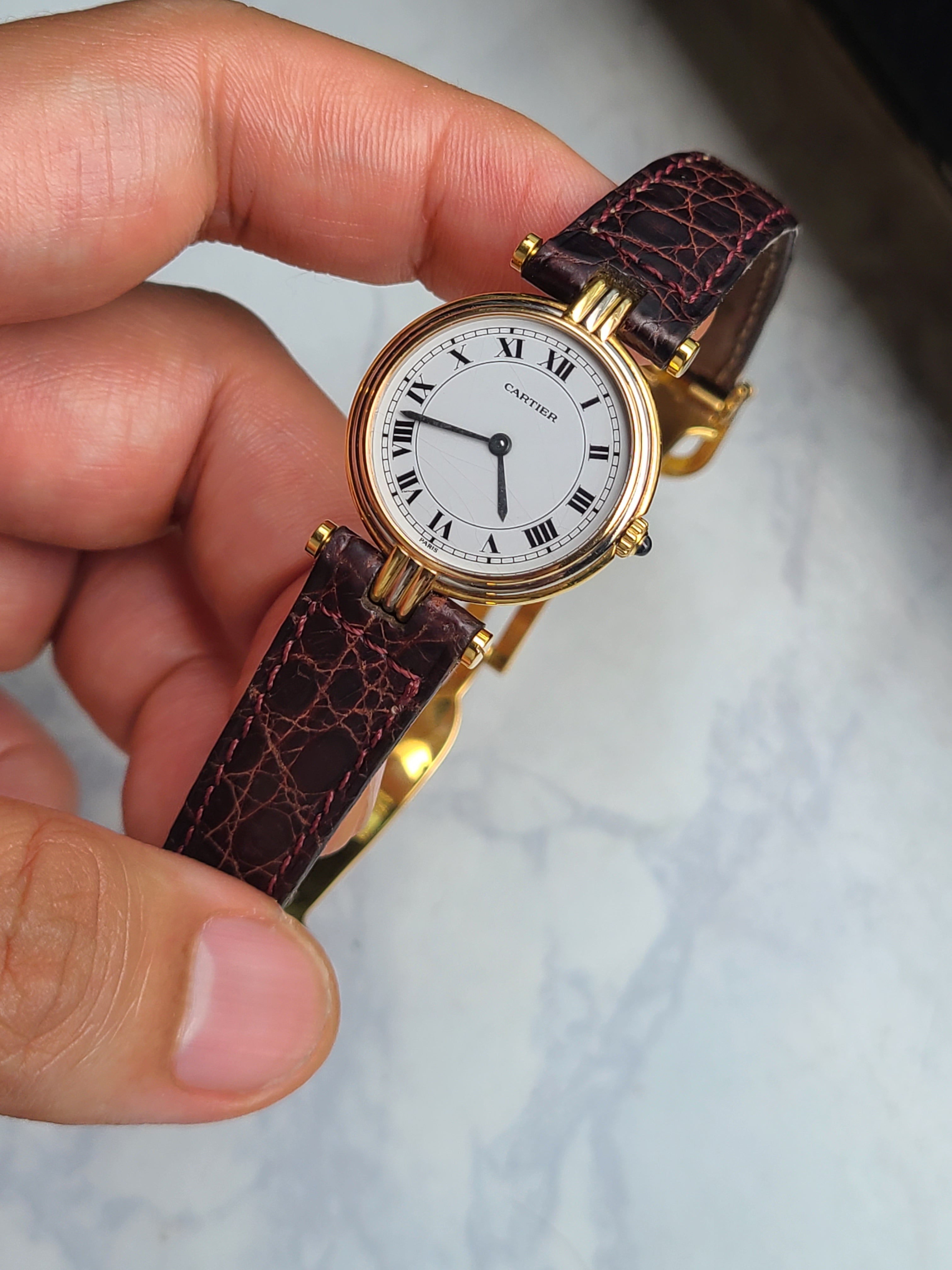 Cartier Louis Vendome 18K Solid SM 까르띠에 루이방돔 18K 트리니티 금통 SM 스몰 여성용