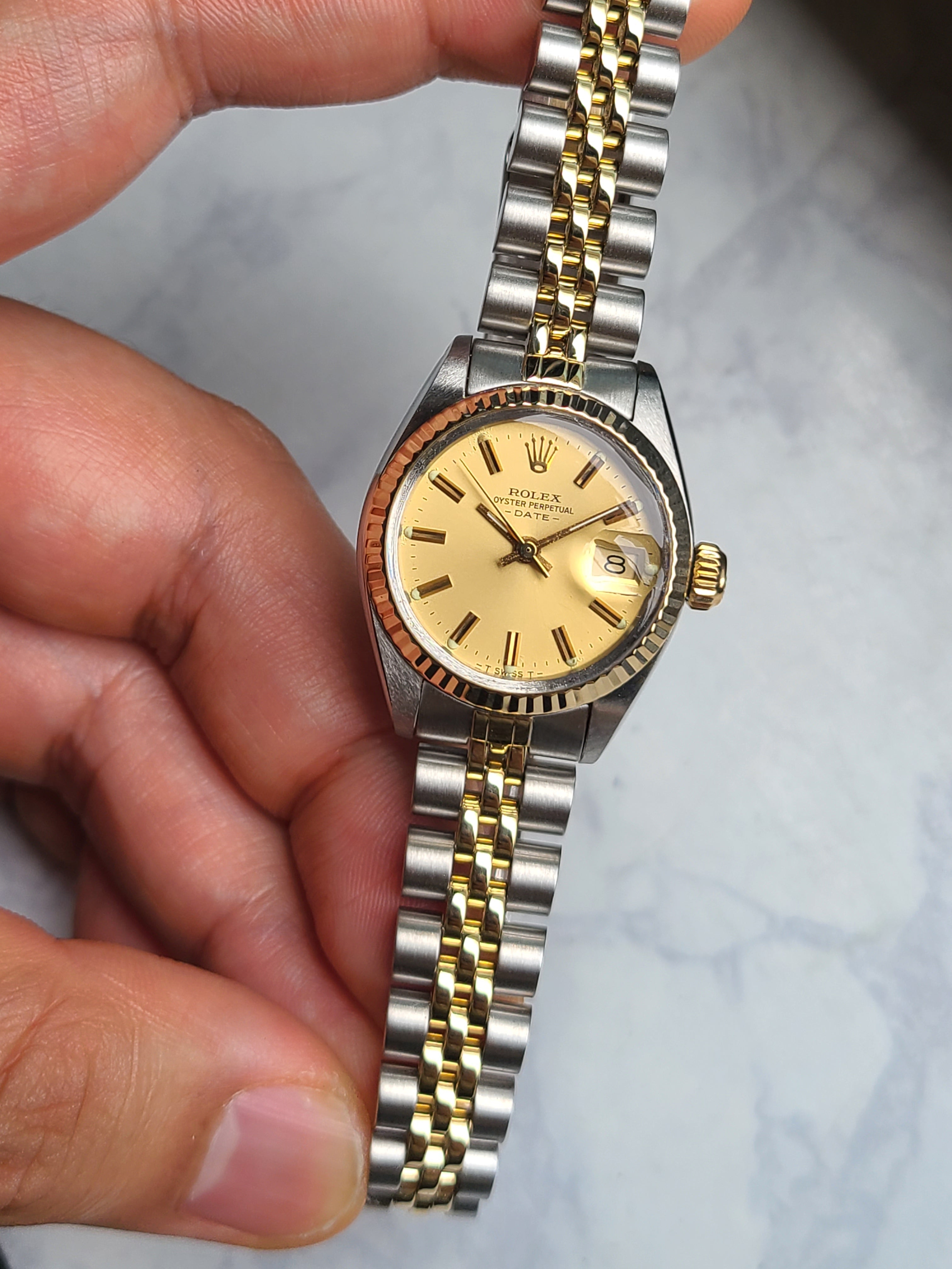 Rolex Datejust Gold Two-Tone Women's 롤렉스 여성용 데이저스트 샴페인골드 콤비 클래식