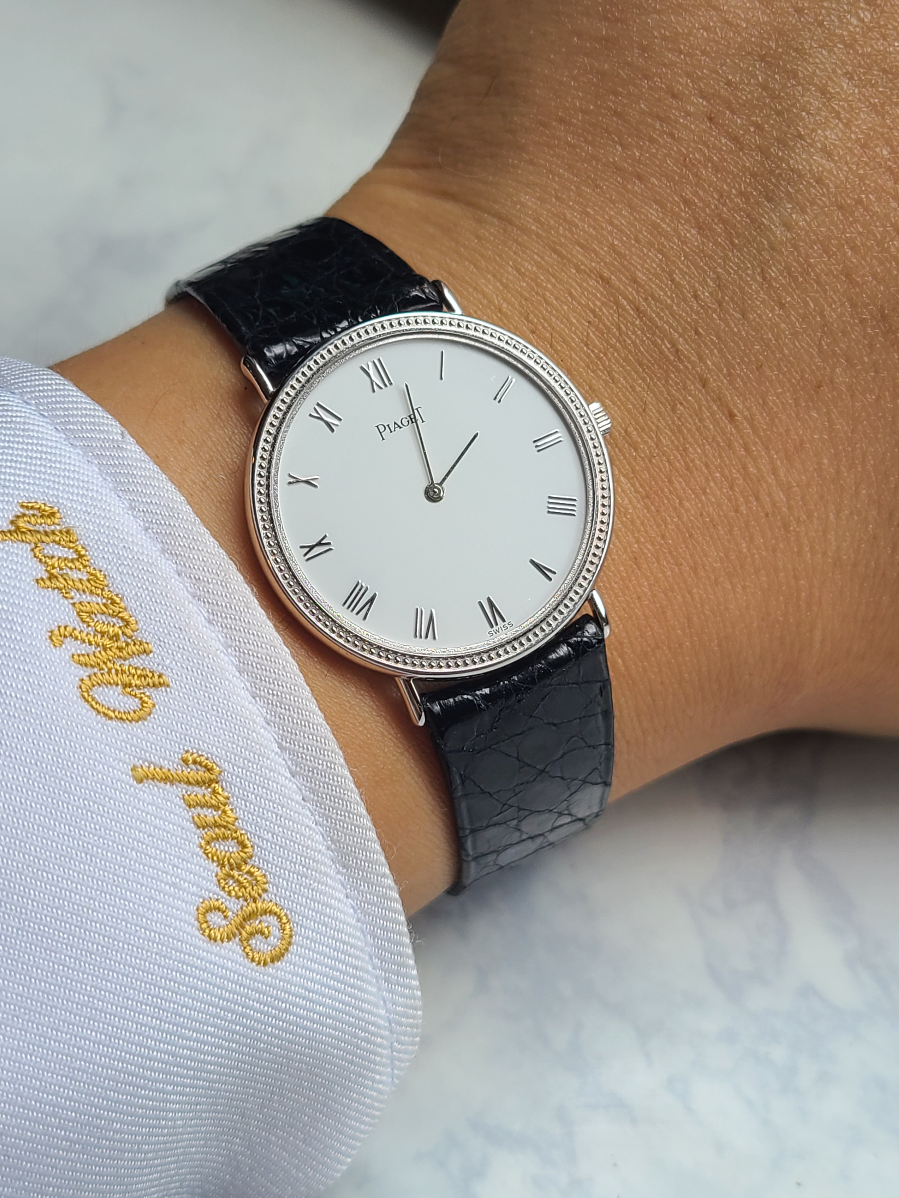 Piaget Altiplano White Gold 피아제 트래디션 알티플라노 18K 화이트골드 남성용