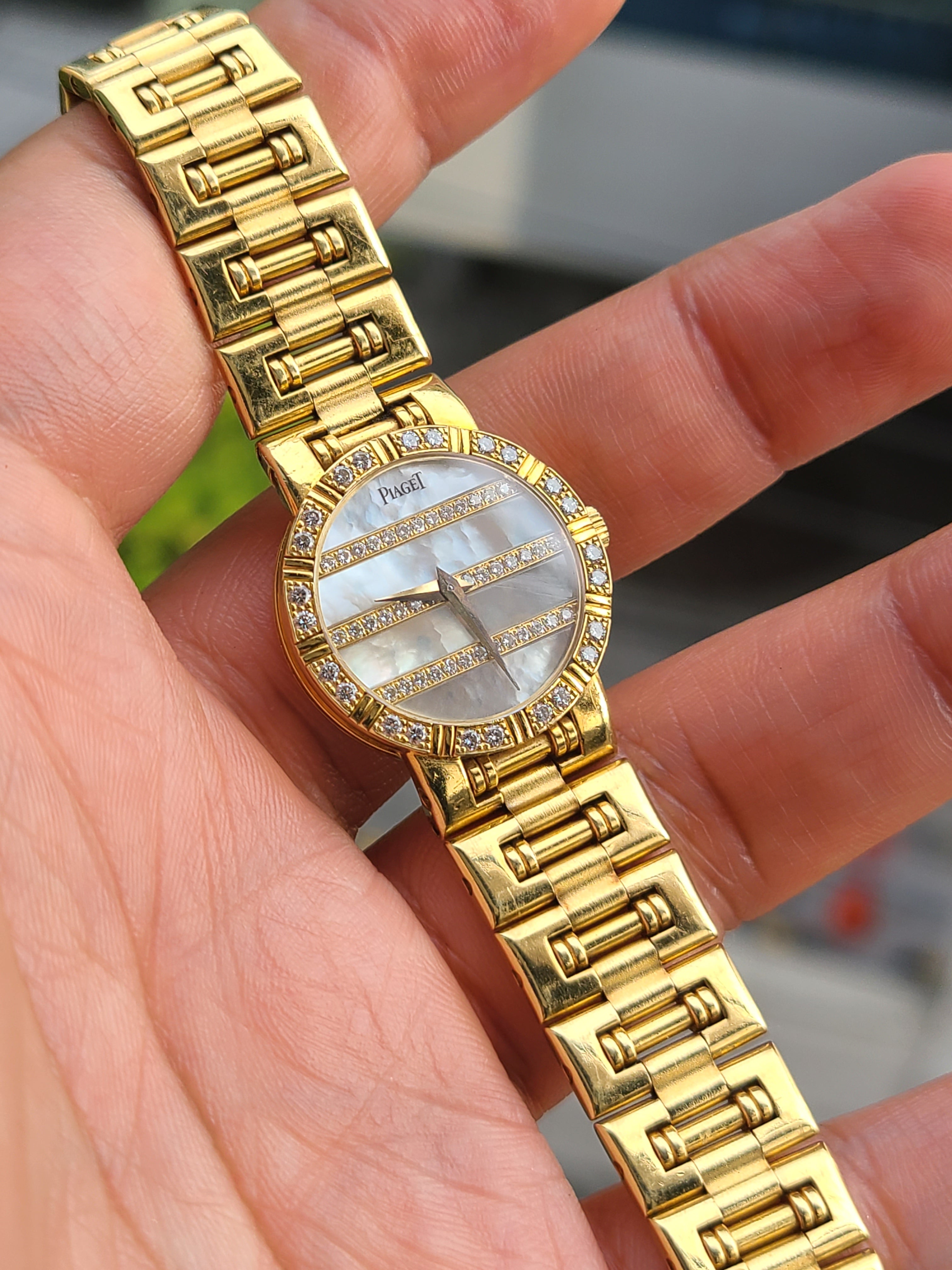 Piaget Dancer MOP Dial 18K YG 피아제 댄거 자개다이얼 옐로우골드 18K 금통 여성용 빈티지
