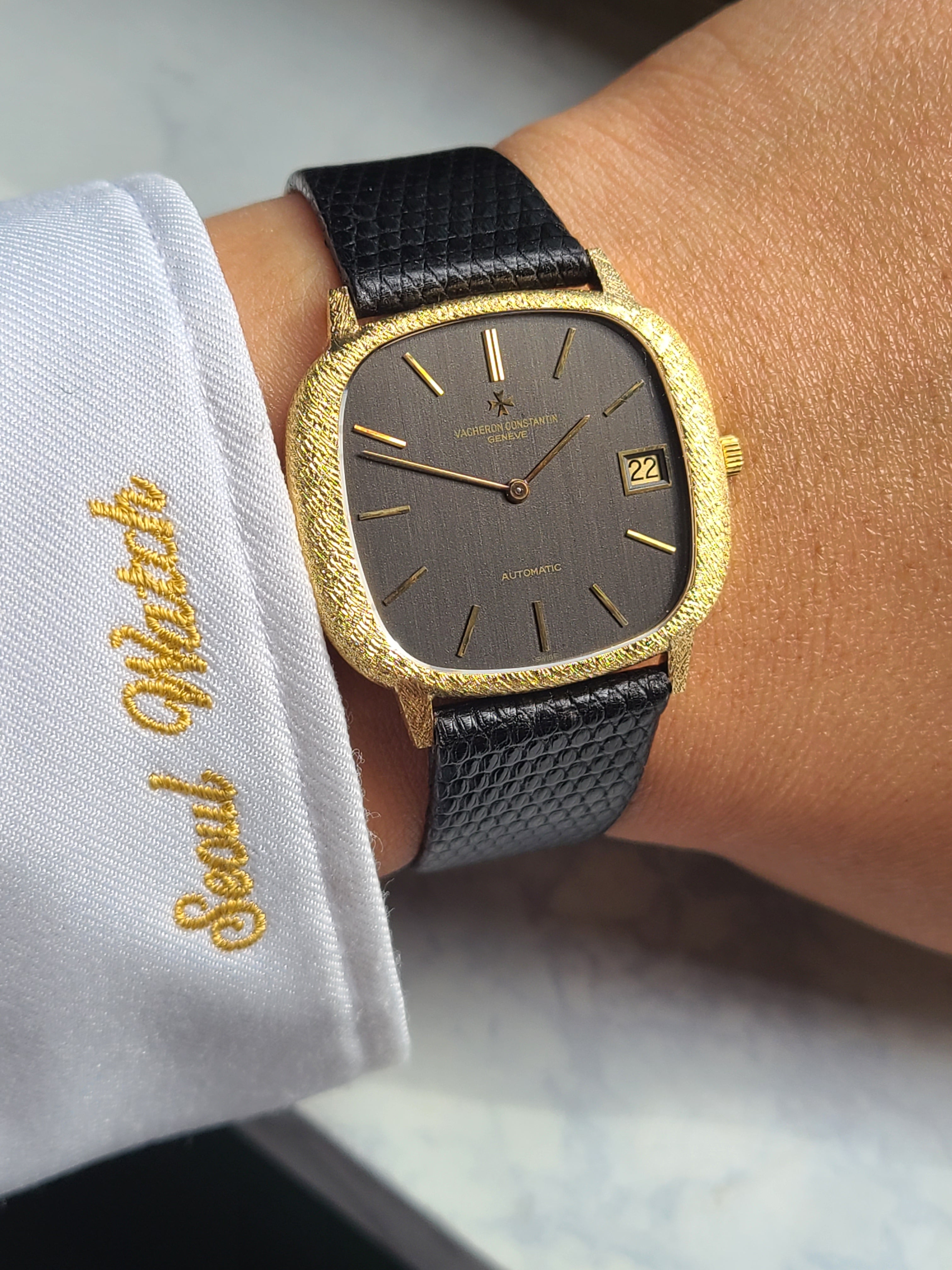 Vacheron Constantin Grey 18K YG 바쉐론콘스탄틴 쿠션 점보 차콜그레이 18K 옐로우골드 금통