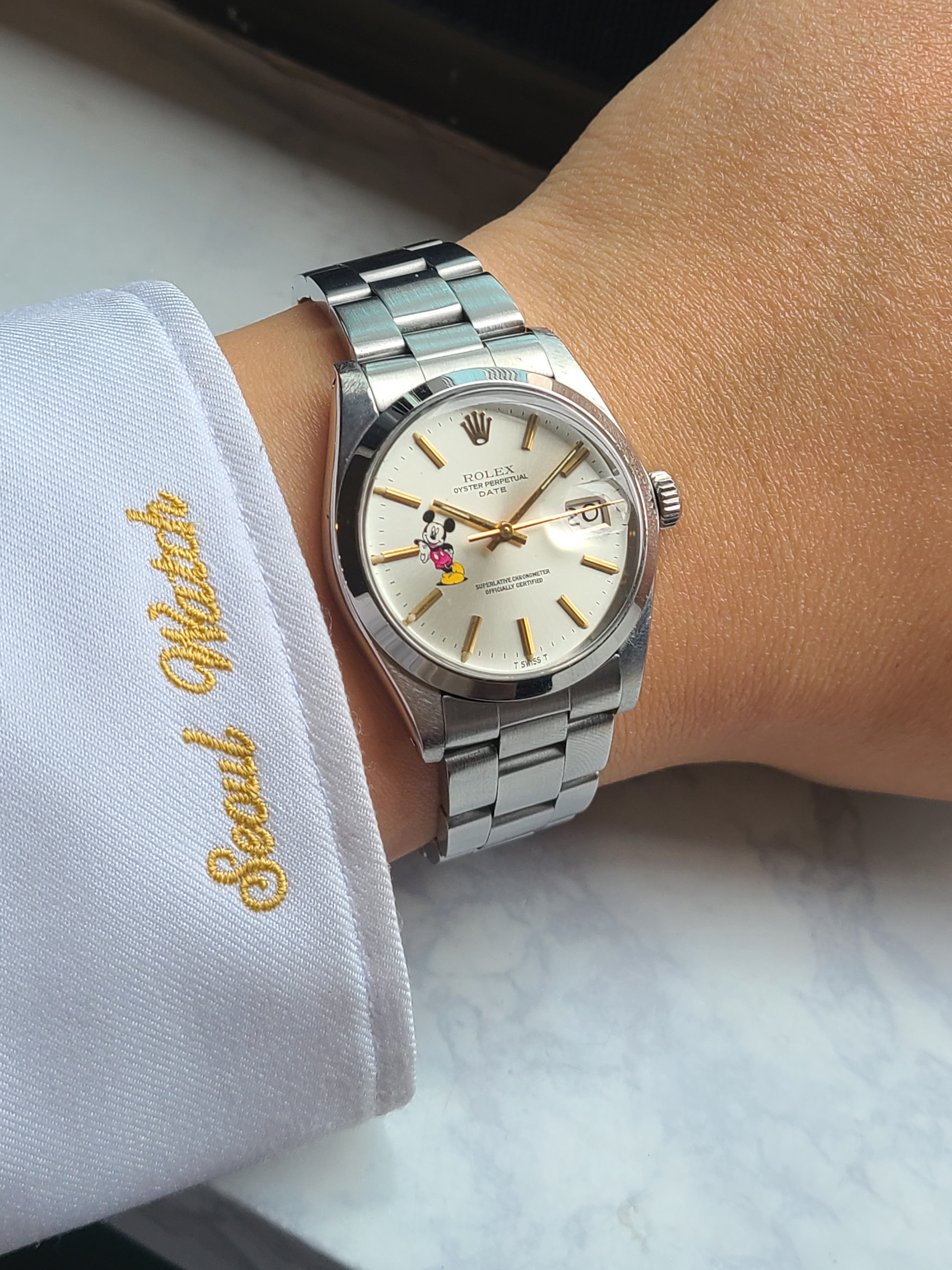 Rolex Oysterperpetual Vintage 롤렉스 오이스터퍼페추얼 골드핸즈 미키마우스 빈티지 후기형
