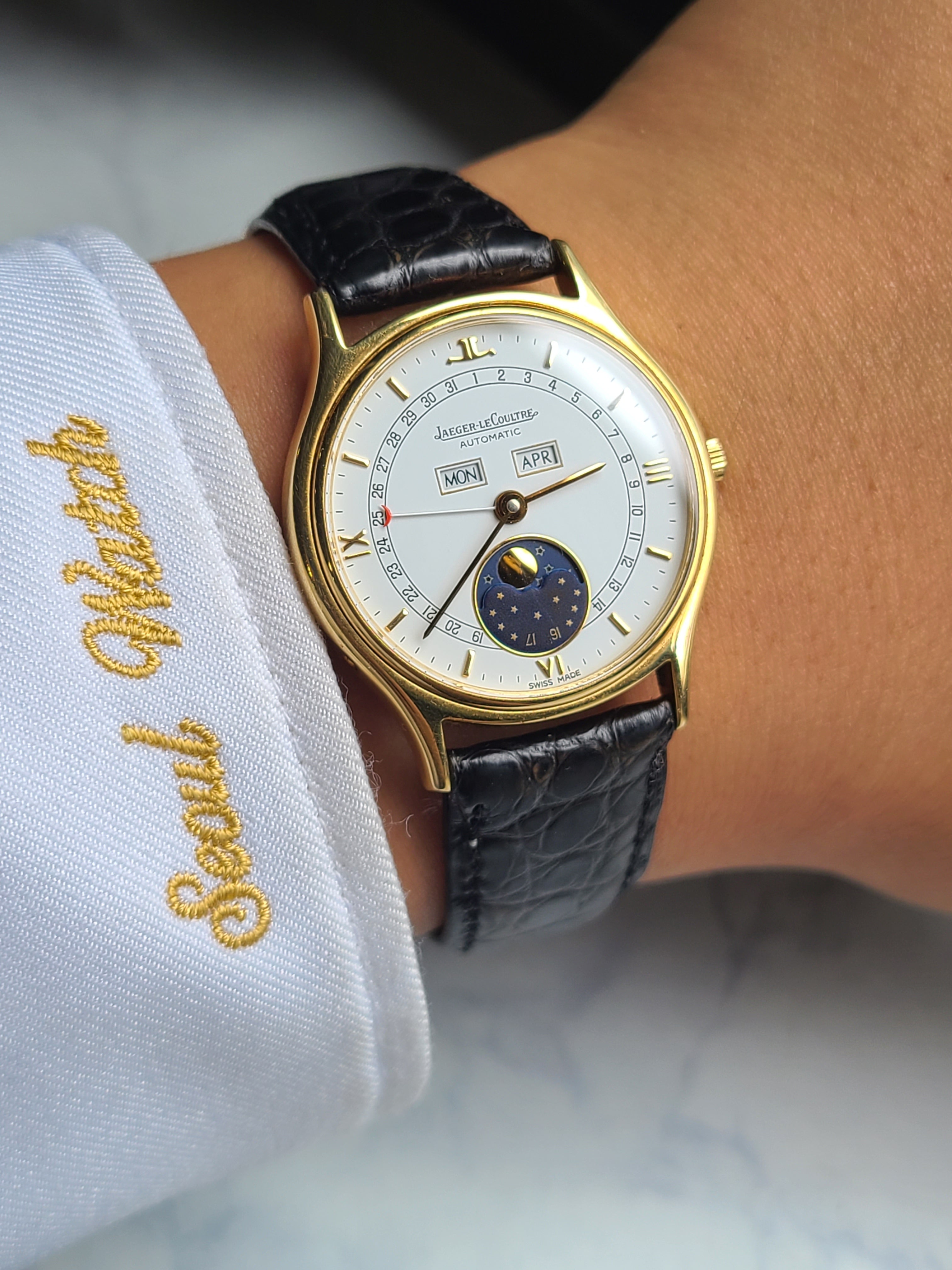 Jaeger Lecoultre Triple Calendar Moonphase 18K 예거르쿨트르 퍼페추얼 트리플 캘린더 문페이즈 18K 옐로우골드 소장용