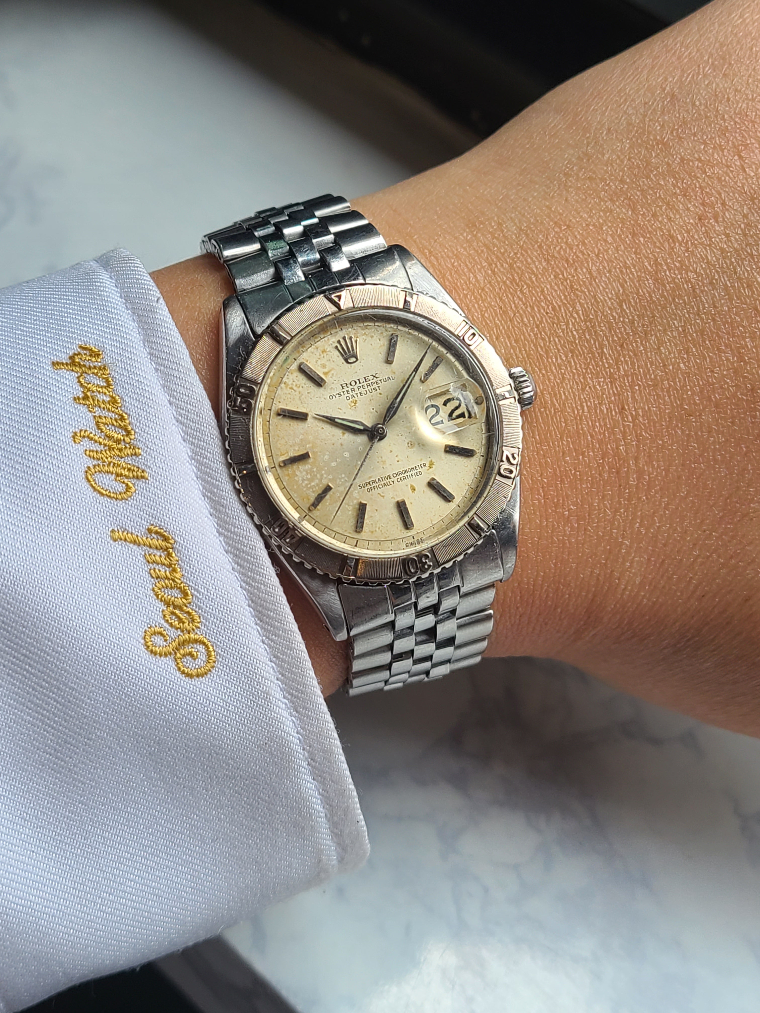 Rolex Datejust Thunderbird Vintage 롤렉스 데이저스트 36 썬더버드 백금베젤 스틸 빈티지
